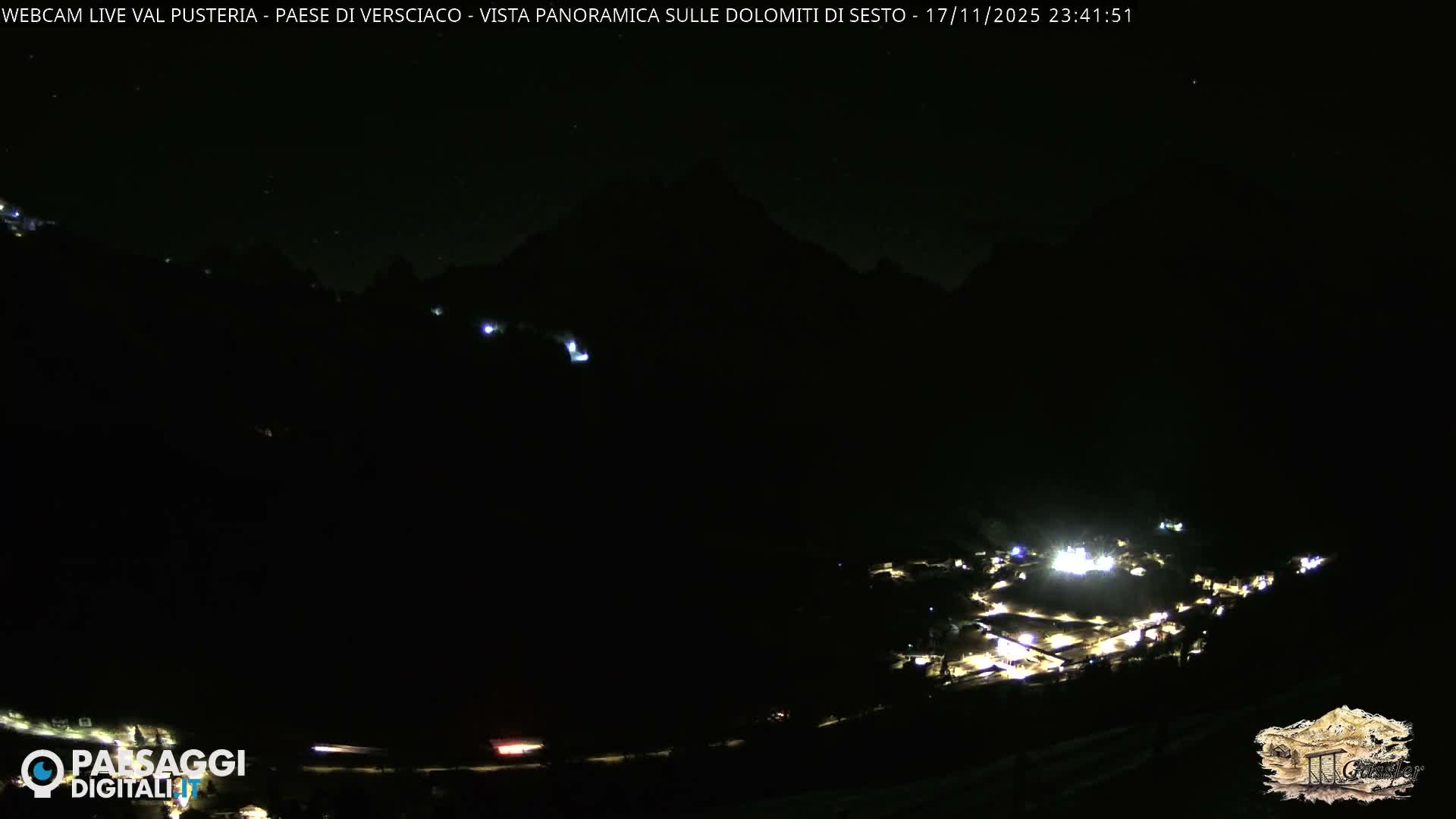 Val Pusteria (Puster Valley), Versciaco Vierschach Village & 3 Zinnen Dolomites Mountain View Live Cam - South Tyrol (Bolzano) , Trentino-South Tyrol (Trentino-Alto Adige/Südtirol), Italy