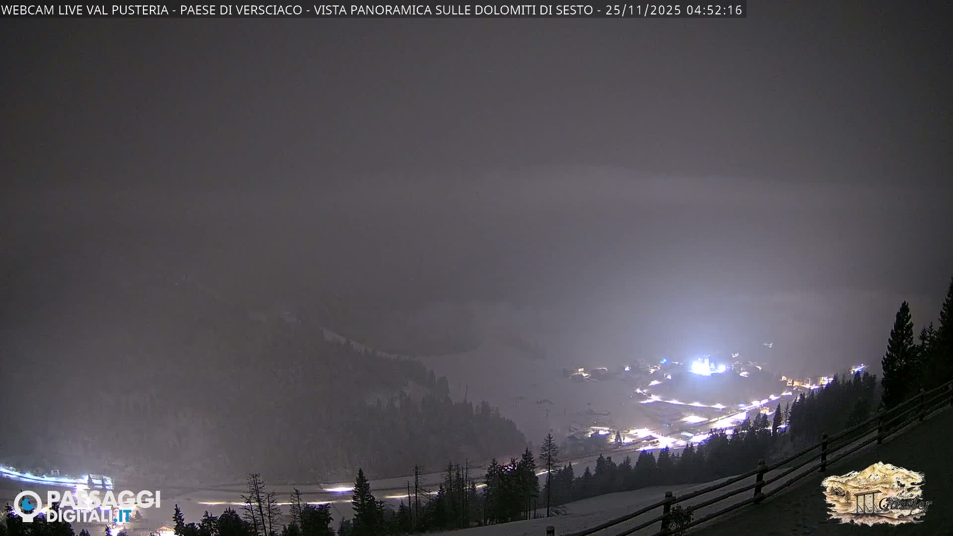 Val Pusteria (Puster Valley), Versciaco Vierschach Village & 3 Zinnen Dolomites Mountain View Live Cam - South Tyrol (Bolzano) , Trentino-South Tyrol (Trentino-Alto Adige/Südtirol), Italy