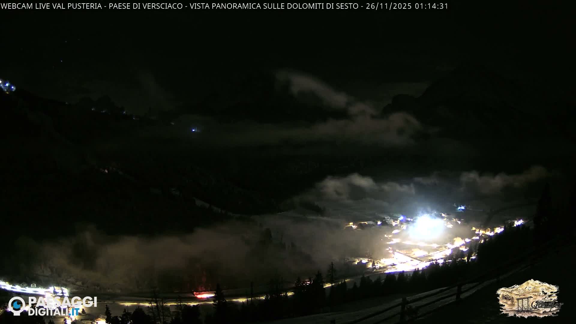 Val Pusteria (Puster Valley), Versciaco Vierschach Village & 3 Zinnen Dolomites Mountain View Live Cam - South Tyrol (Bolzano) , Trentino-South Tyrol (Trentino-Alto Adige/Südtirol), Italy