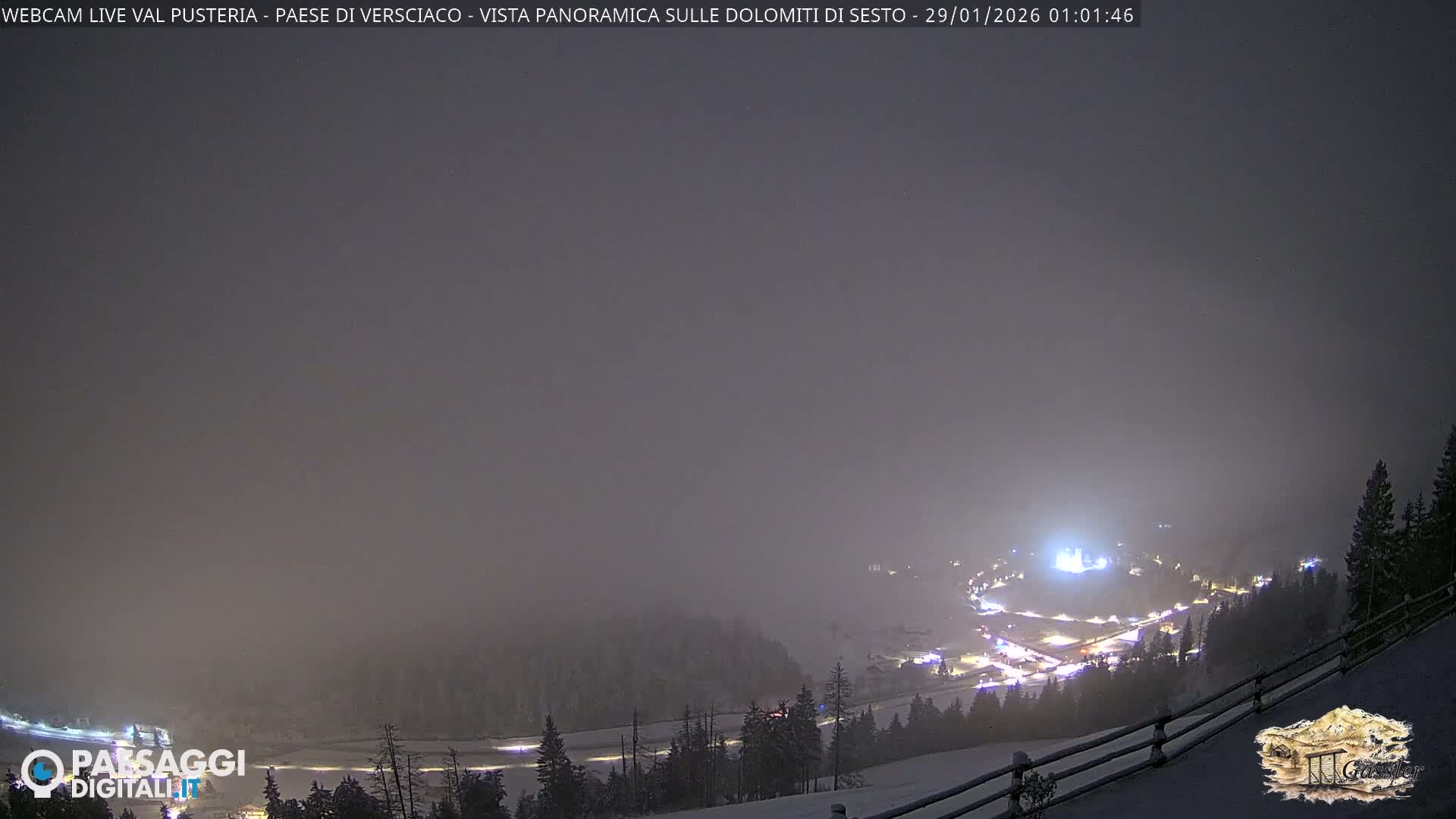 Val Pusteria (Puster Valley), Versciaco Vierschach Village & 3 Zinnen Dolomites Mountain View Live Cam - South Tyrol (Bolzano) , Trentino-South Tyrol (Trentino-Alto Adige/Südtirol), Italy