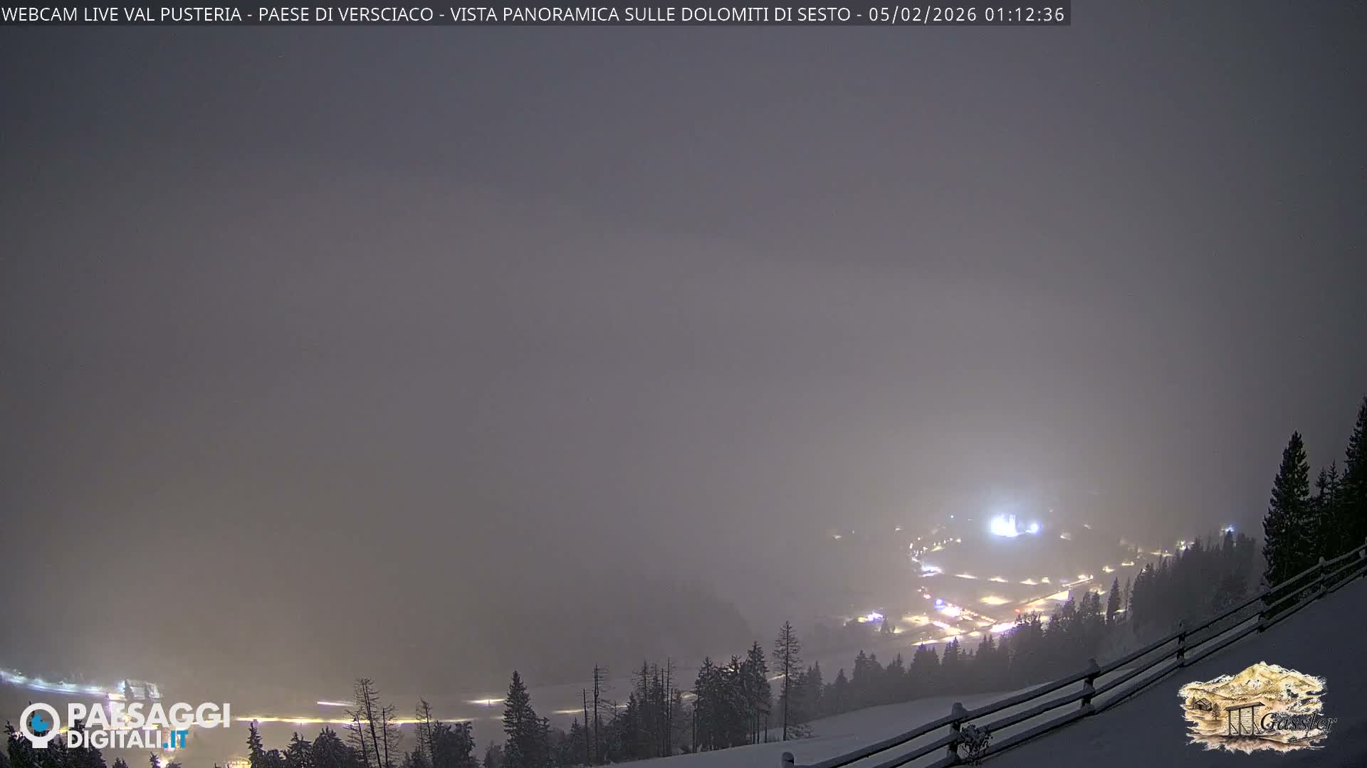 Val Pusteria (Puster Valley), Versciaco Vierschach Village & 3 Zinnen Dolomites Mountain View Live Cam - South Tyrol (Bolzano) , Trentino-South Tyrol (Trentino-Alto Adige/Südtirol), Italy