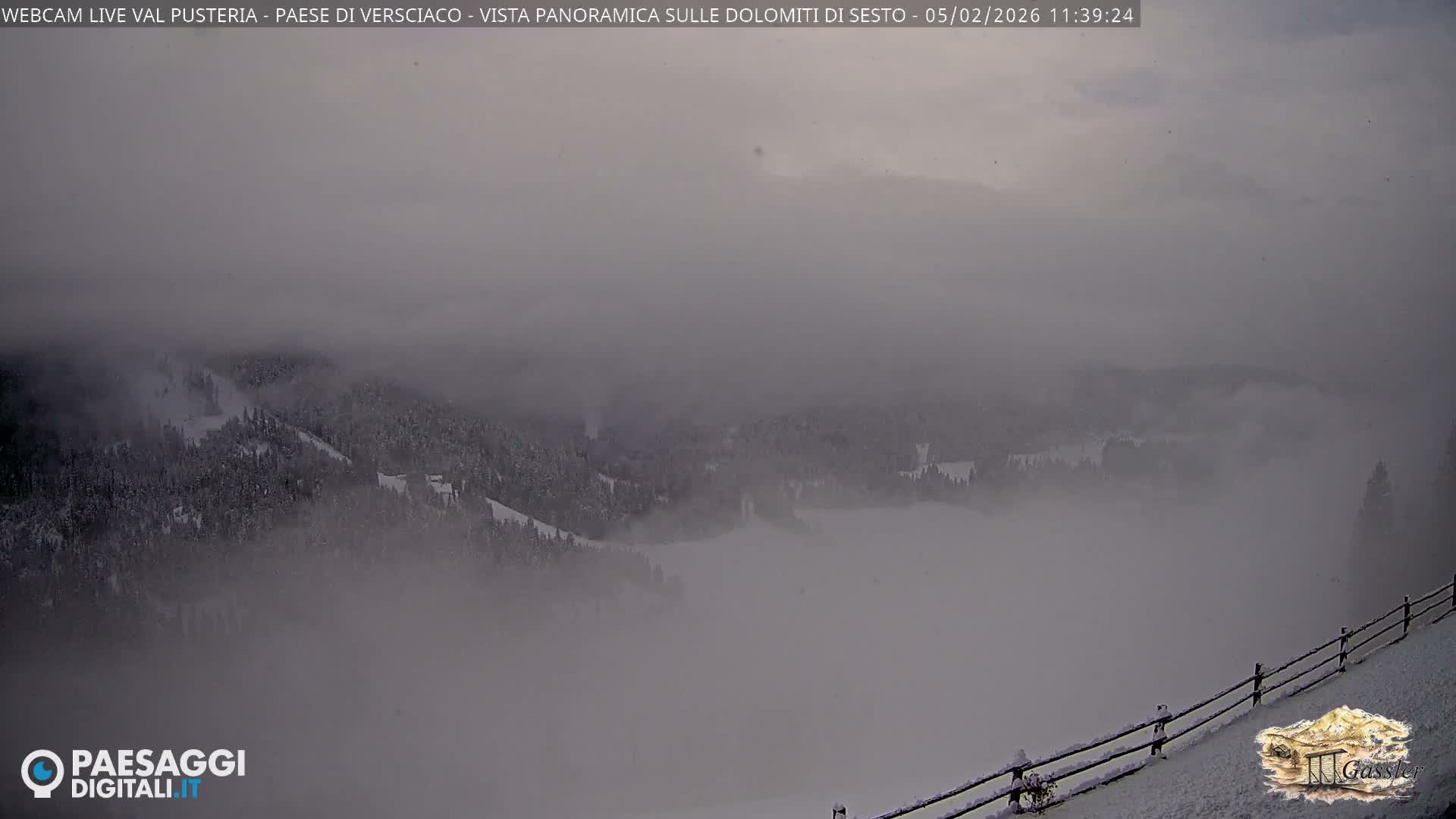 Val Pusteria (Puster Valley), Versciaco Vierschach Village & 3 Zinnen Dolomites Mountain View Live Cam - South Tyrol (Bolzano) , Trentino-South Tyrol (Trentino-Alto Adige/Südtirol), Italy