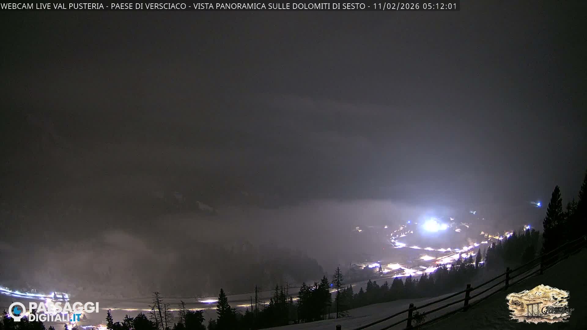 Val Pusteria (Puster Valley), Versciaco Vierschach Village & 3 Zinnen Dolomites Mountain View Live Cam - South Tyrol (Bolzano) , Trentino-South Tyrol (Trentino-Alto Adige/Südtirol), Italy