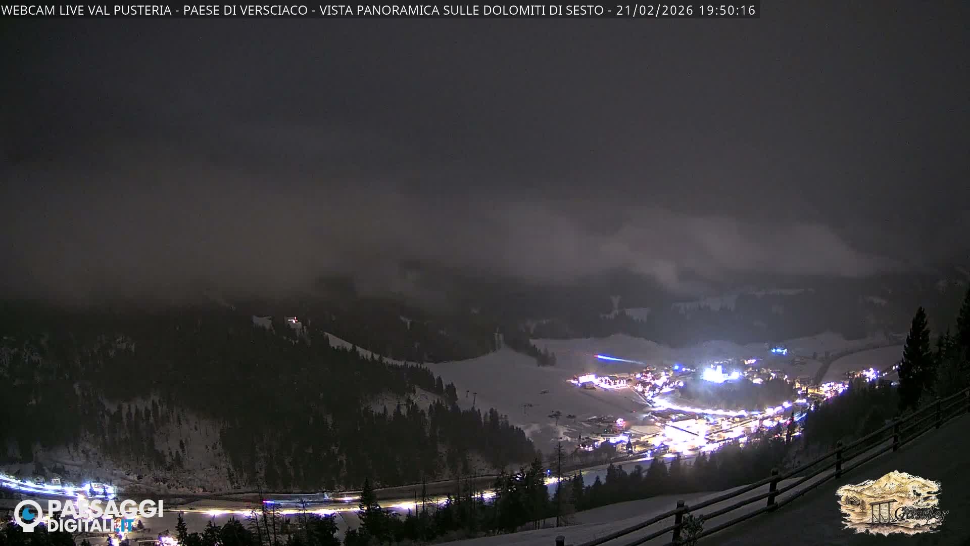 Val Pusteria (Puster Valley), Versciaco Vierschach Village & 3 Zinnen Dolomites Mountain View Live Cam - South Tyrol (Bolzano) , Trentino-South Tyrol (Trentino-Alto Adige/Südtirol), Italy