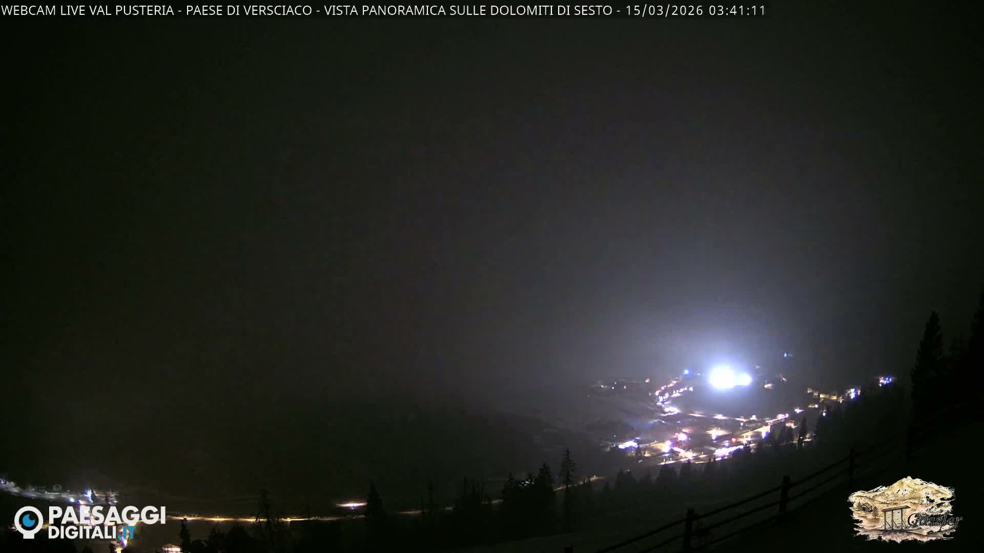Val Pusteria (Puster Valley), Versciaco Vierschach Village & 3 Zinnen Dolomites Mountain View Live Cam - South Tyrol (Bolzano) , Trentino-South Tyrol (Trentino-Alto Adige/Südtirol), Italy