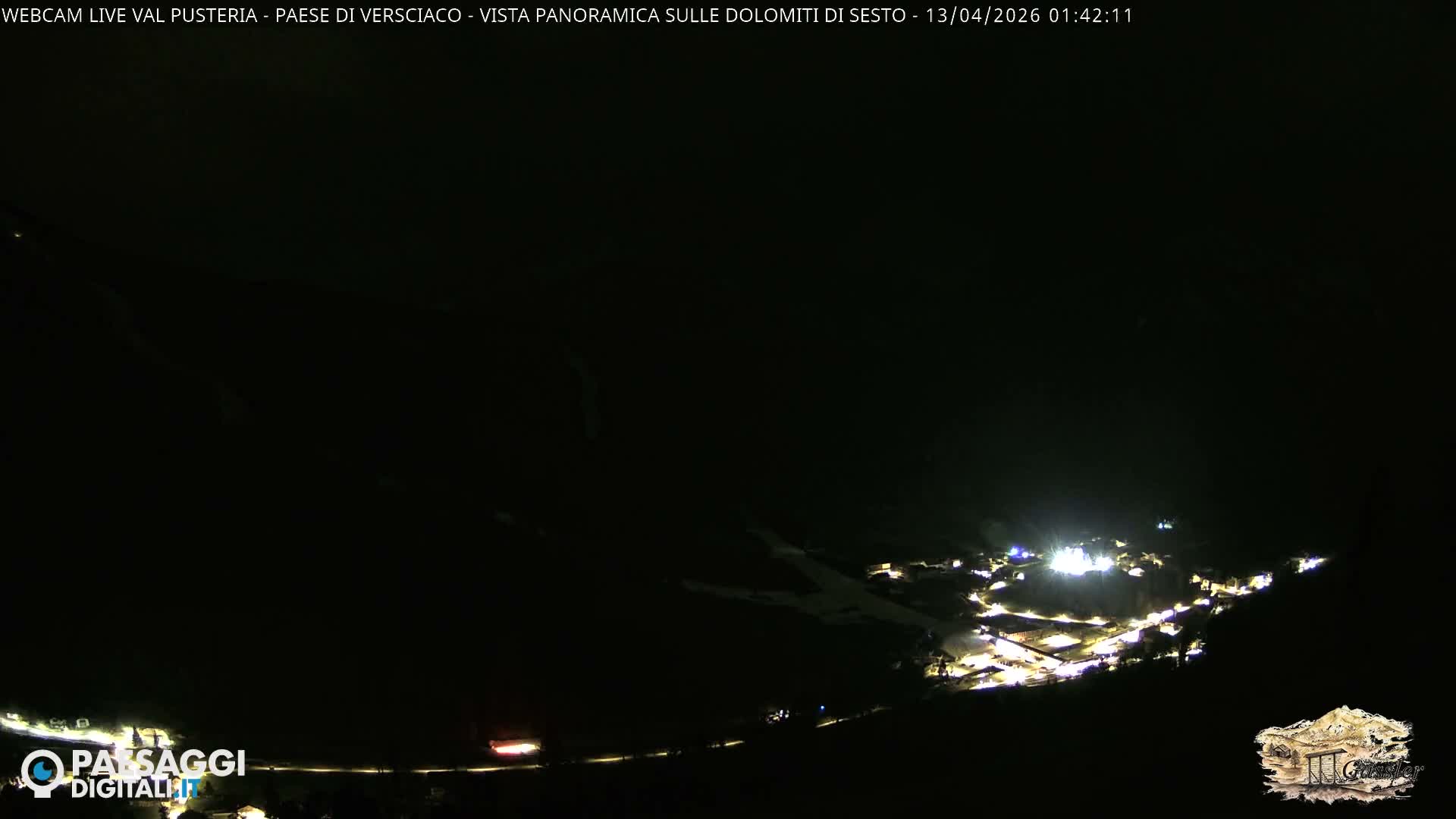 Val Pusteria (Puster Valley), Versciaco Vierschach Village & 3 Zinnen Dolomites Mountain View Live Cam - South Tyrol (Bolzano) , Trentino-South Tyrol (Trentino-Alto Adige/Südtirol), Italy
