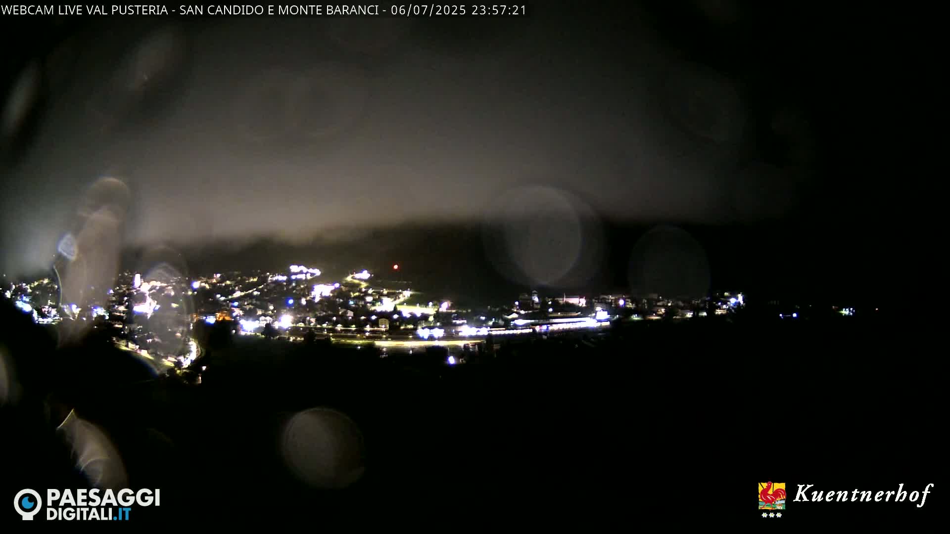 Val Pusteria (Puster Valley), San Candido (Innichen) Village & Monte Baranci Mount View Live Cam - South Tyrol (Bolzano) , Trentino-South Tyrol (Trentino-Alto Adige/Südtirol), Italy