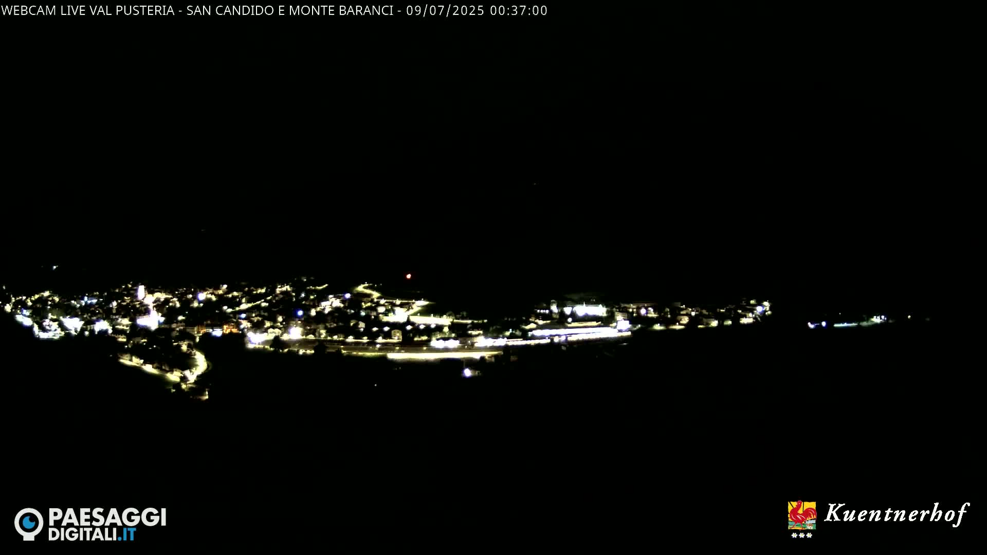 Val Pusteria (Puster Valley), San Candido (Innichen) Village & Monte Baranci Mount View Live Cam - South Tyrol (Bolzano) , Trentino-South Tyrol (Trentino-Alto Adige/Südtirol), Italy