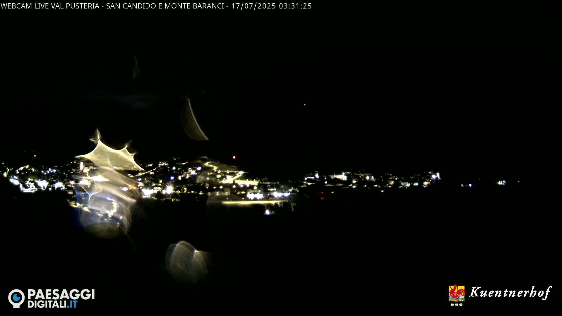 Val Pusteria (Puster Valley), San Candido (Innichen) Village & Monte Baranci Mount View Live Cam - South Tyrol (Bolzano) , Trentino-South Tyrol (Trentino-Alto Adige/Südtirol), Italy