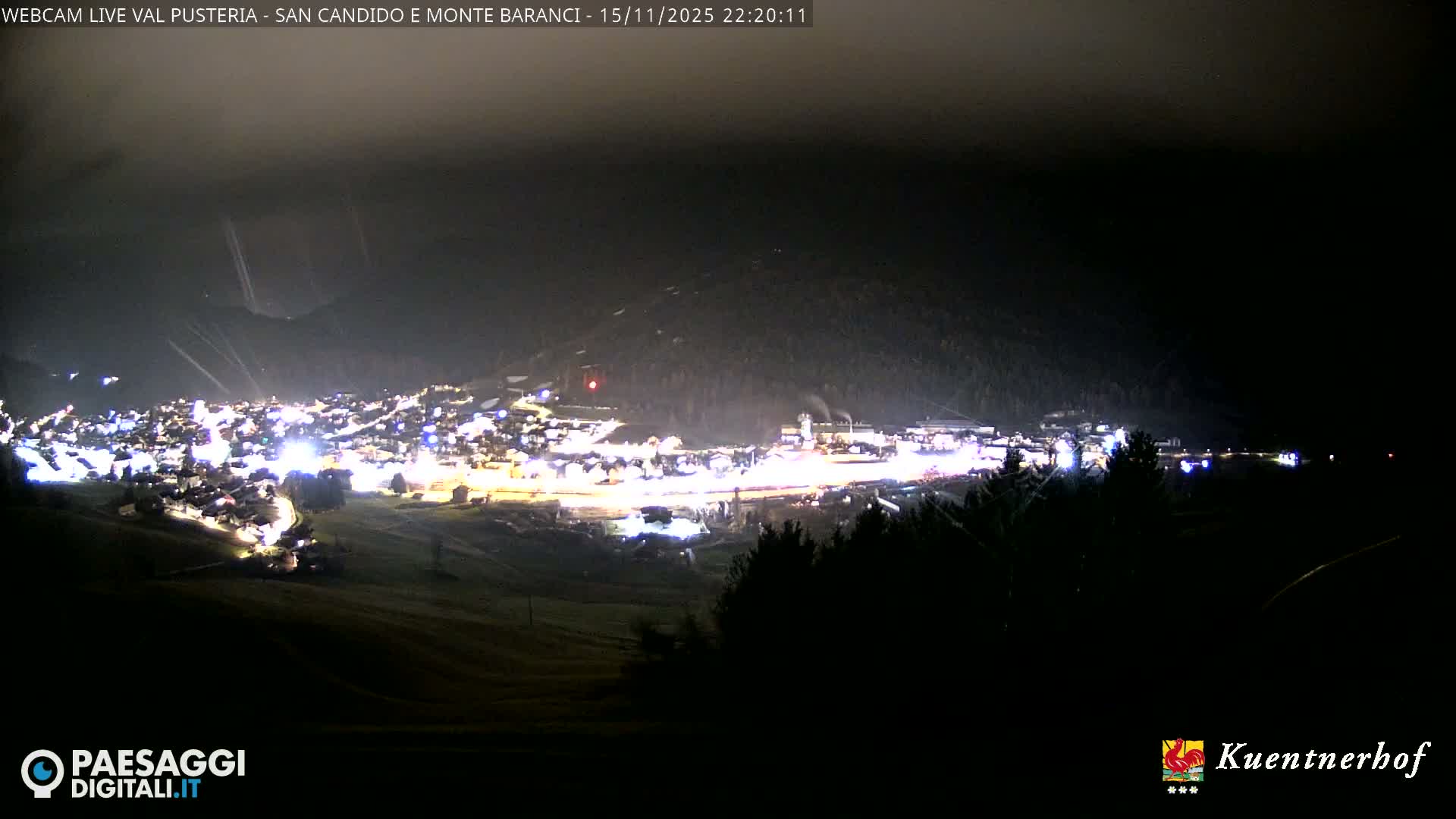 Val Pusteria (Puster Valley), San Candido (Innichen) Village & Monte Baranci Mount View Live Cam - South Tyrol (Bolzano) , Trentino-South Tyrol (Trentino-Alto Adige/Südtirol), Italy