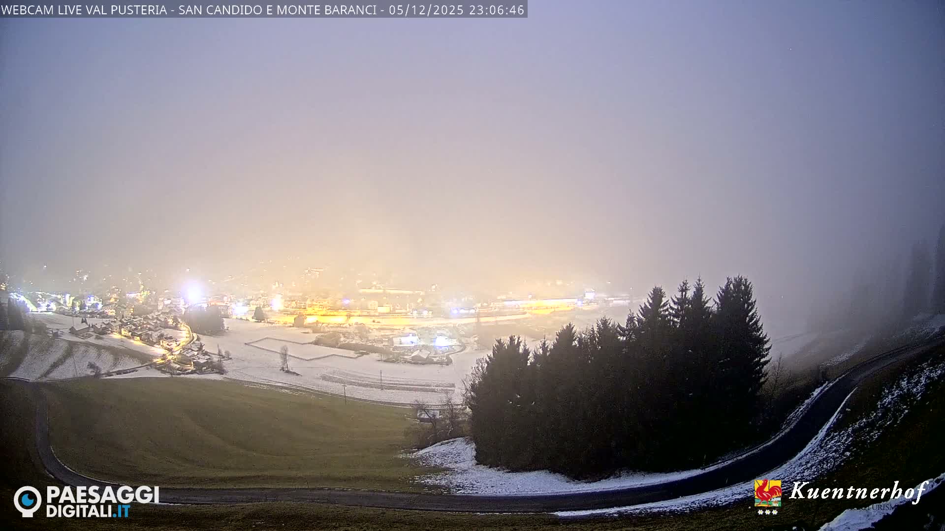 Val Pusteria (Puster Valley), San Candido (Innichen) Village & Monte Baranci Mount View Live Cam - South Tyrol (Bolzano) , Trentino-South Tyrol (Trentino-Alto Adige/Südtirol), Italy