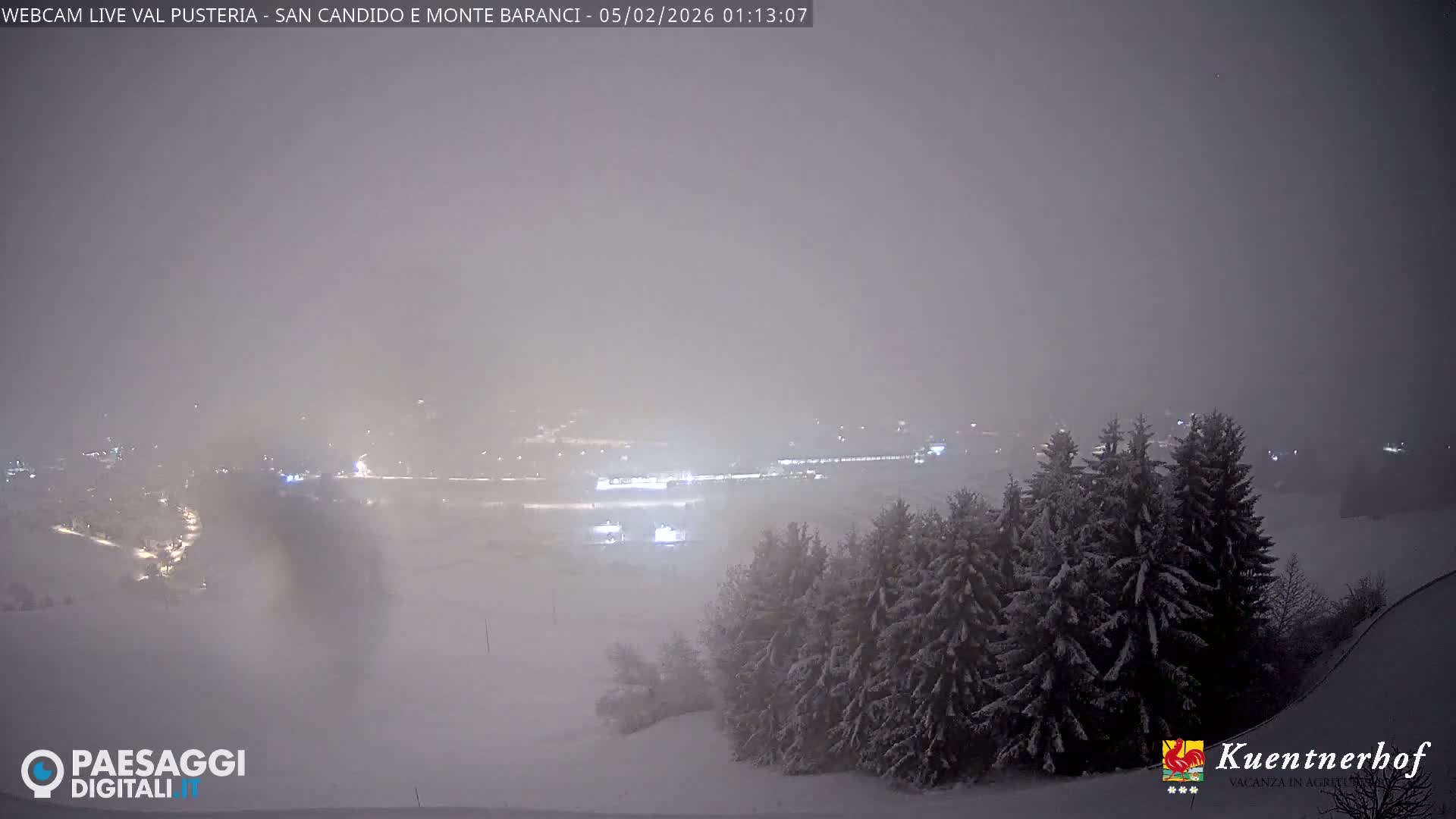 Val Pusteria (Puster Valley), San Candido (Innichen) Village & Monte Baranci Mount View Live Cam - South Tyrol (Bolzano) , Trentino-South Tyrol (Trentino-Alto Adige/Südtirol), Italy