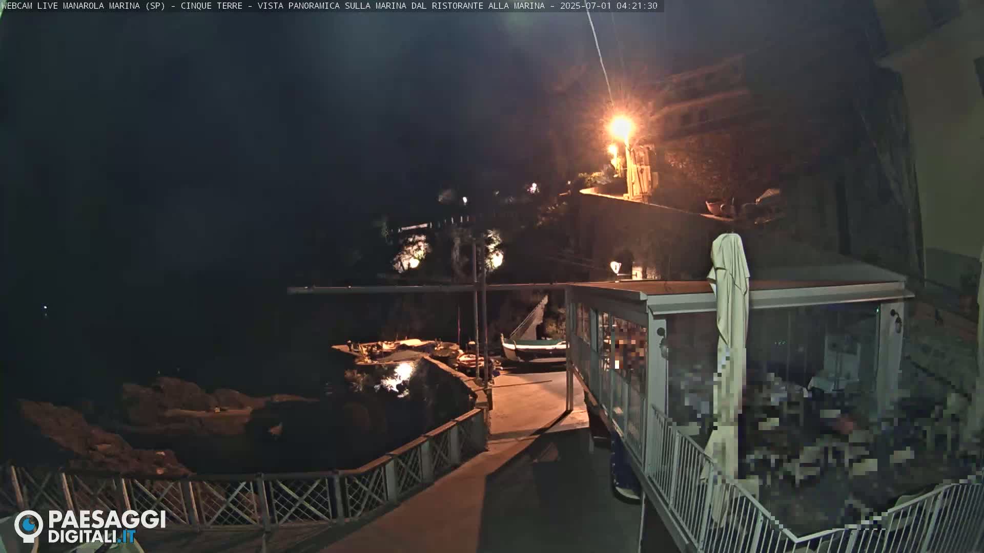 Cinque Terre, Manarola Village Marina & Coast Live Cam - La Spezia, Liguria, Italy