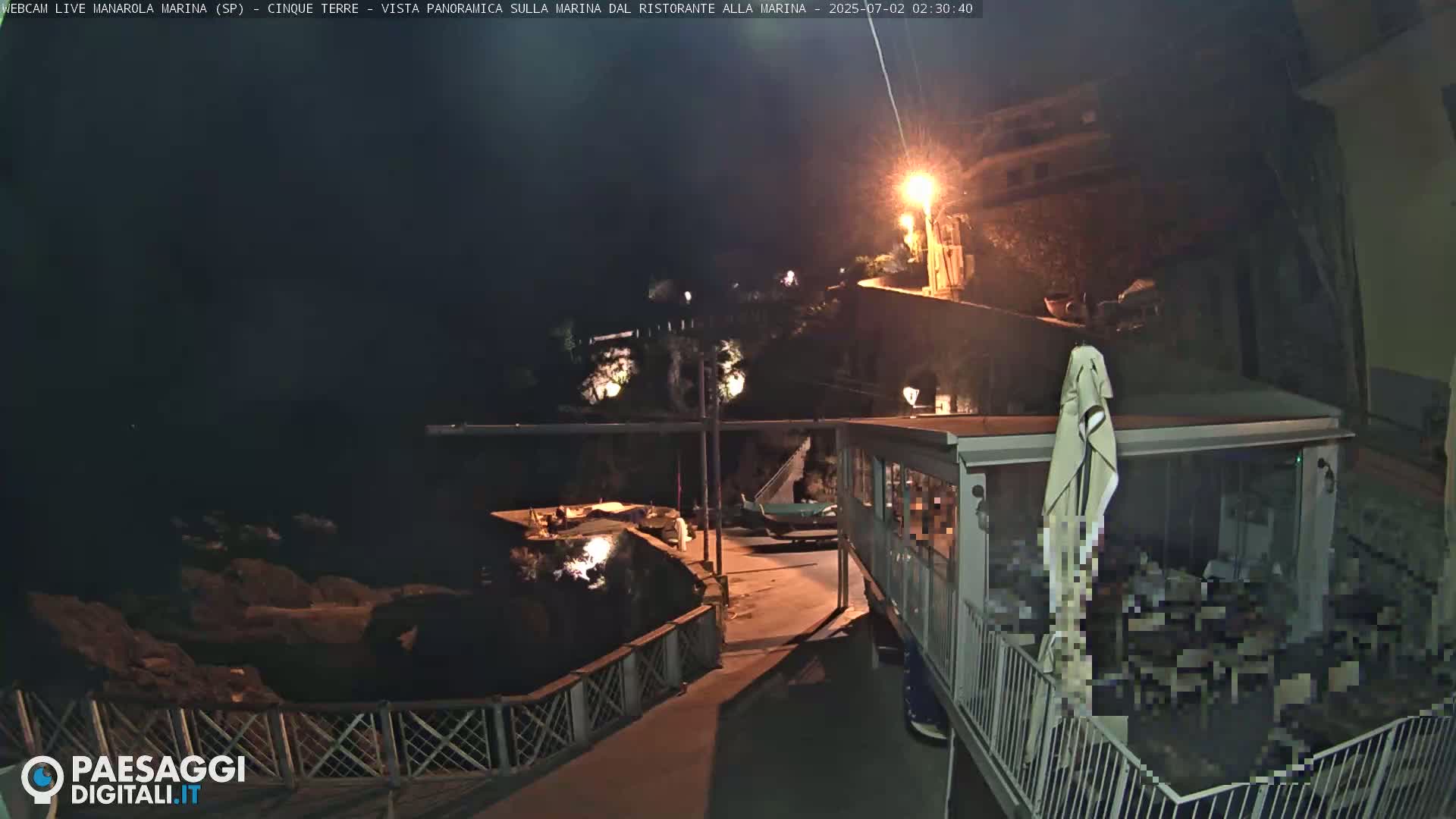 Cinque Terre, Manarola Village Marina & Coast Live Cam - La Spezia, Liguria, Italy