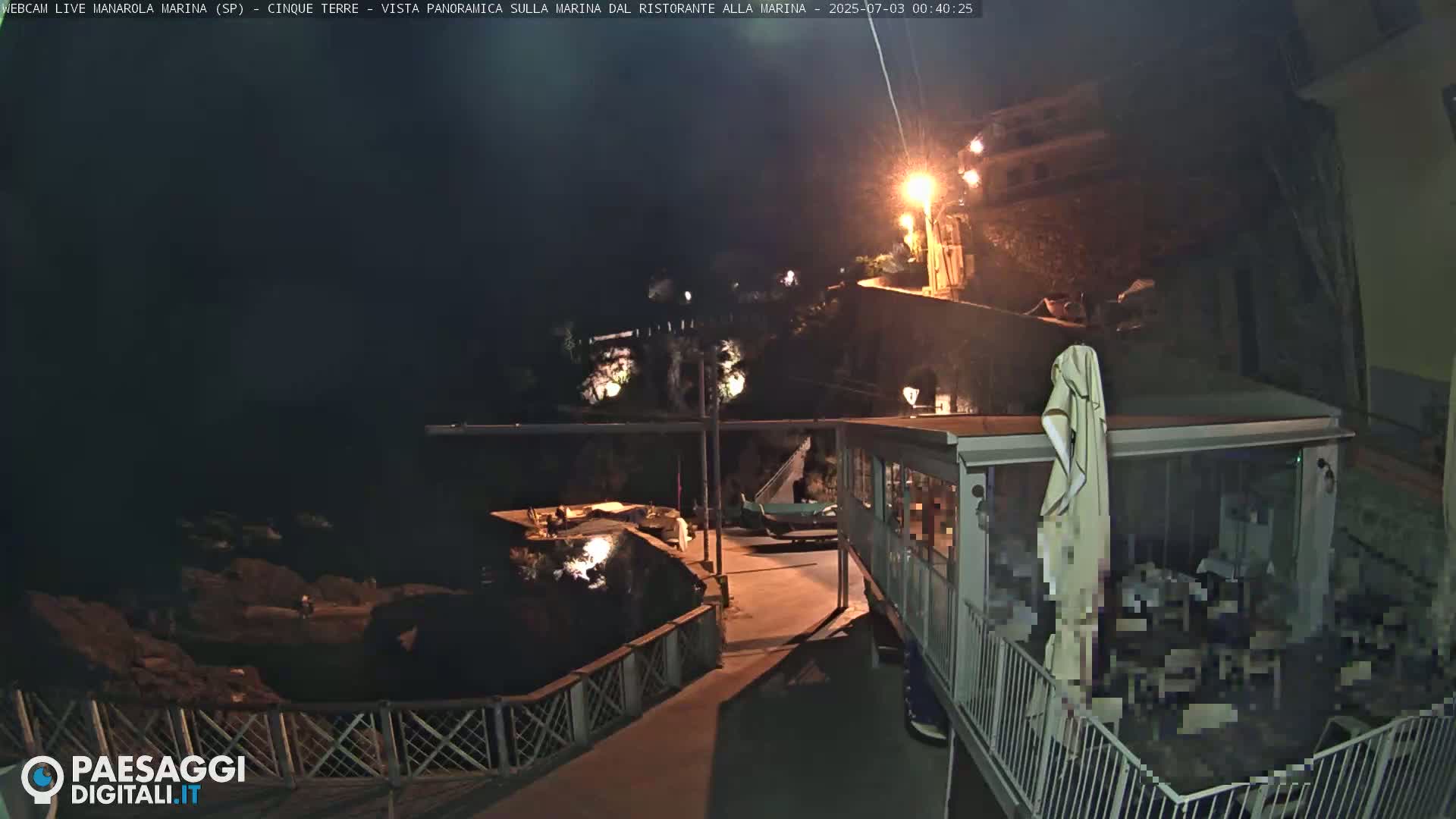 Cinque Terre, Manarola Village Marina & Coast Live Cam - La Spezia, Liguria, Italy