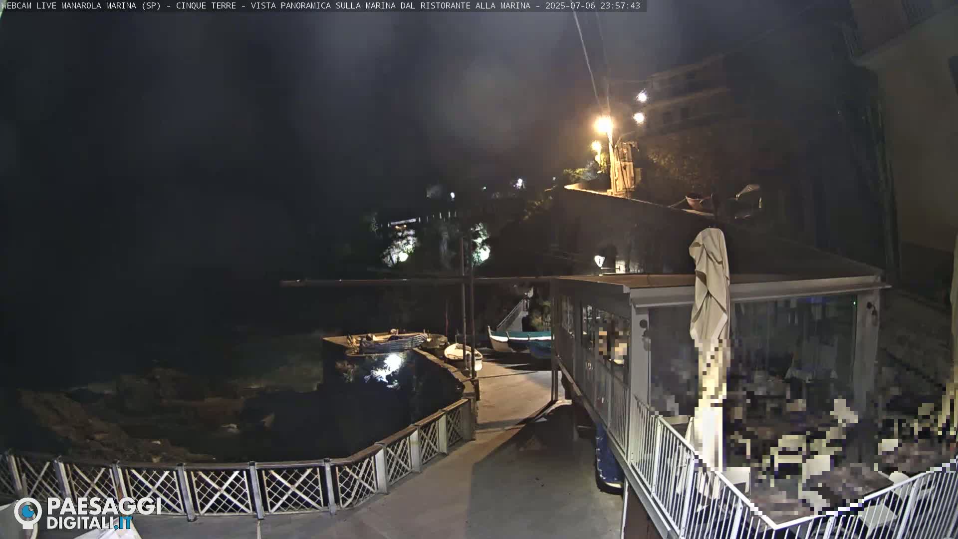 Cinque Terre, Manarola Village Marina & Coast Live Cam - La Spezia, Liguria, Italy