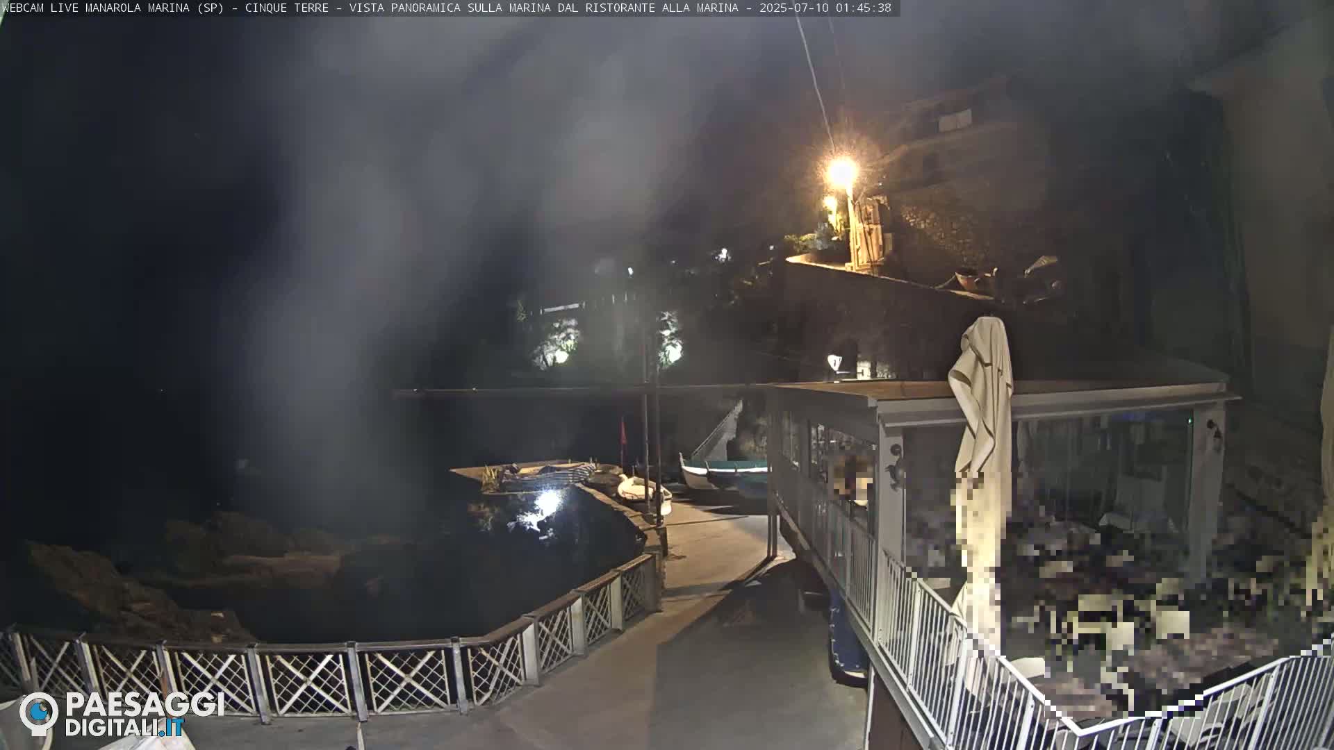 Cinque Terre, Manarola Village Marina & Coast Live Cam - La Spezia, Liguria, Italy