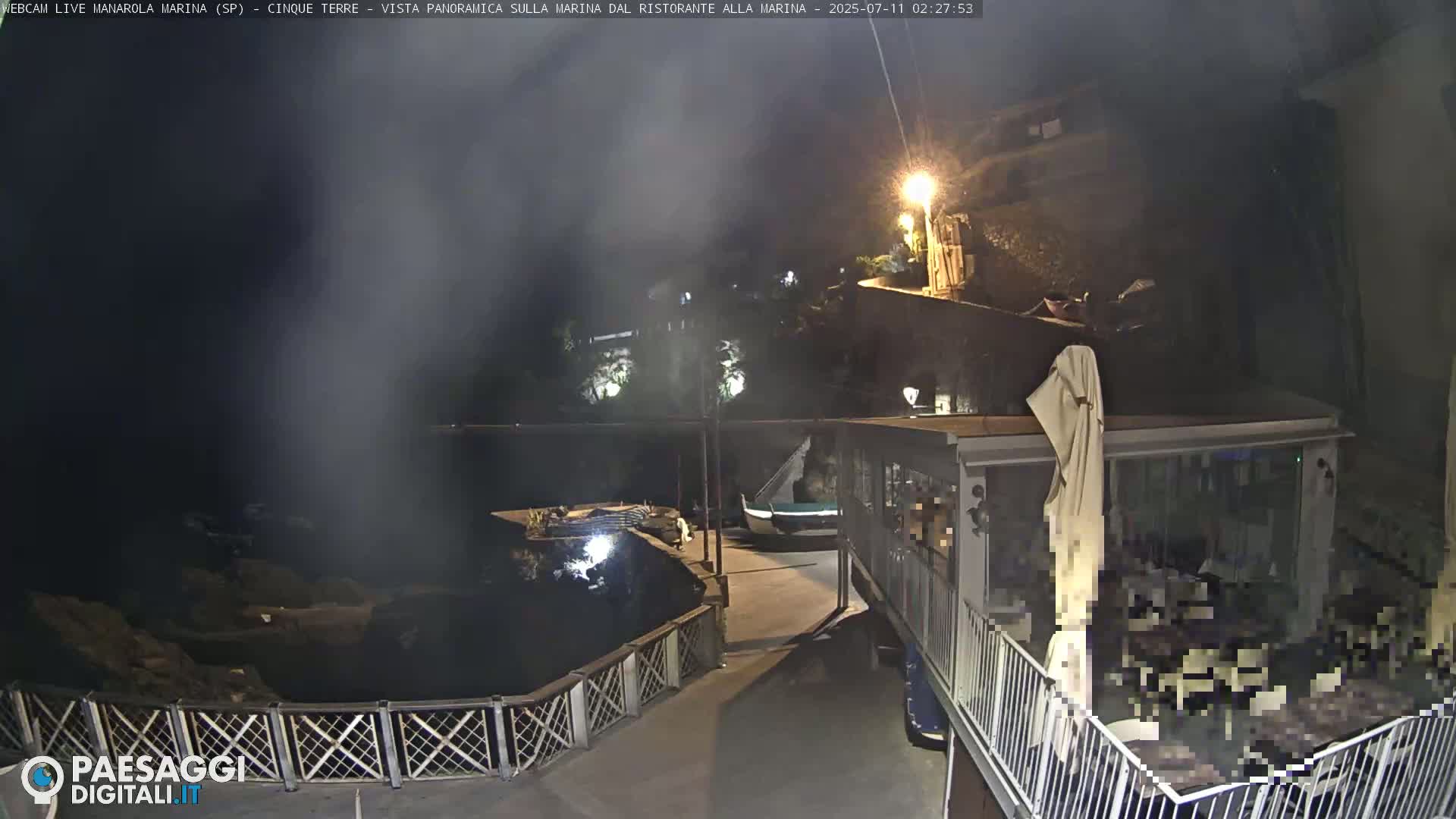 Cinque Terre, Manarola Village Marina & Coast Live Cam - La Spezia, Liguria, Italy