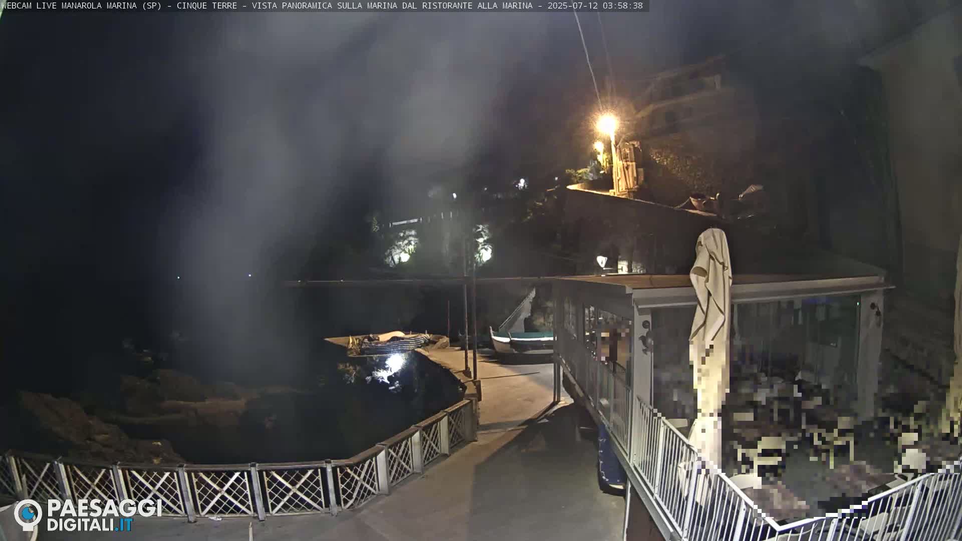 Cinque Terre, Manarola Village Marina & Coast Live Cam - La Spezia, Liguria, Italy