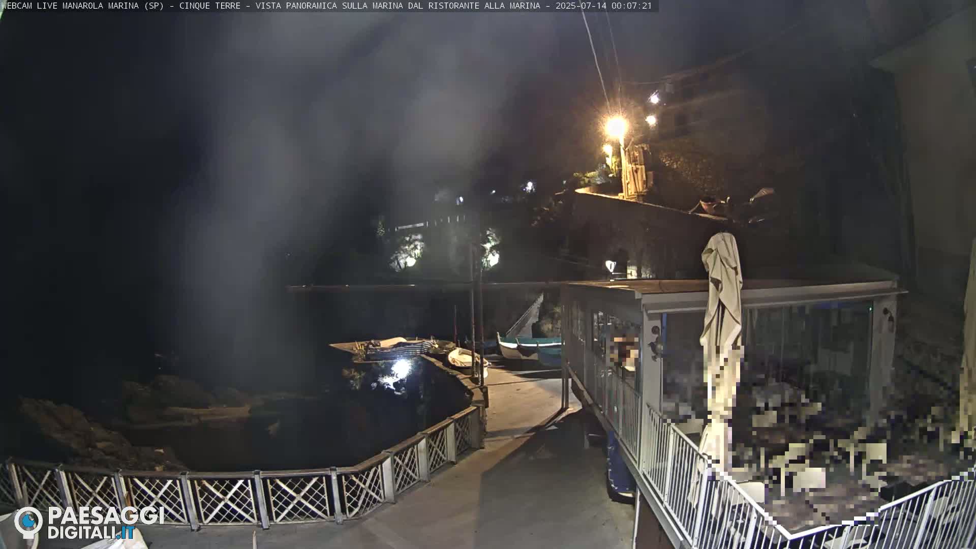 Cinque Terre, Manarola Village Marina & Coast Live Cam - La Spezia, Liguria, Italy