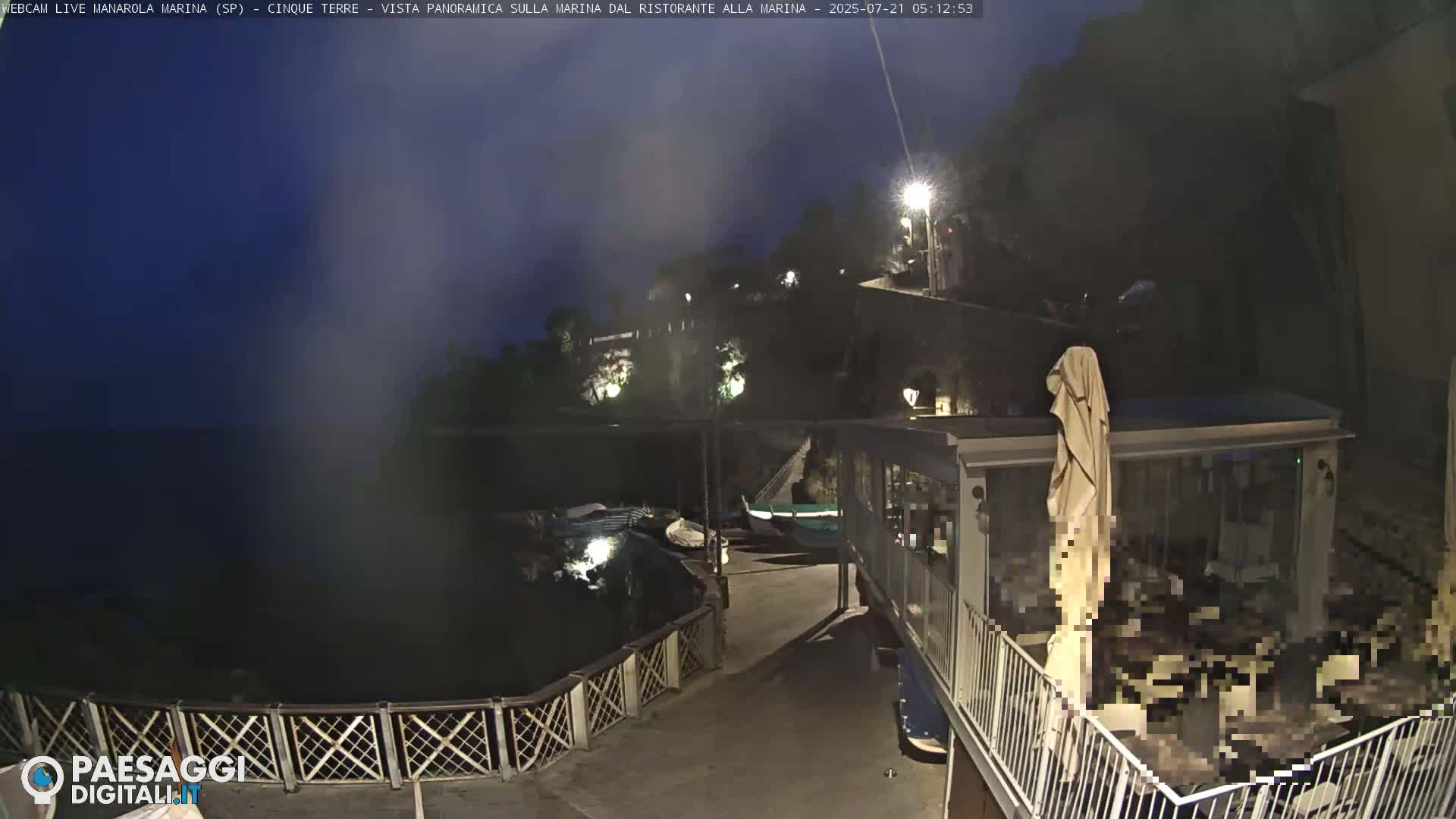 Cinque Terre, Manarola Village Marina & Coast Live Cam - La Spezia, Liguria, Italy