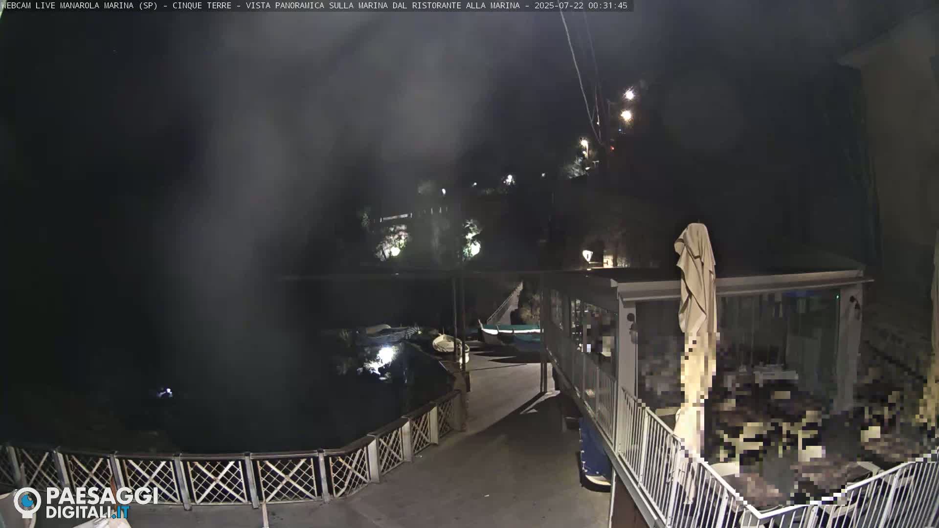 Cinque Terre, Manarola Village Marina & Coast Live Cam - La Spezia, Liguria, Italy
