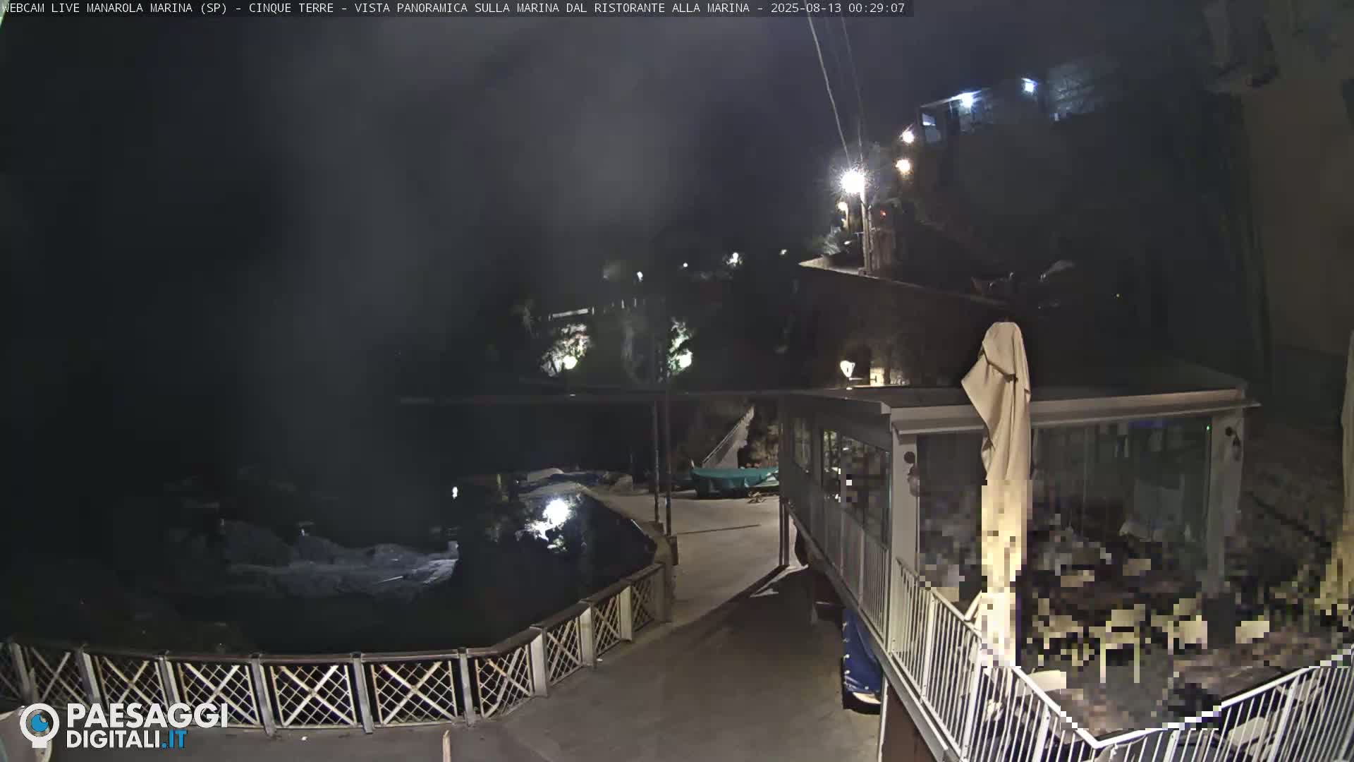 Cinque Terre, Manarola Village Marina & Coast Live Cam - La Spezia, Liguria, Italy