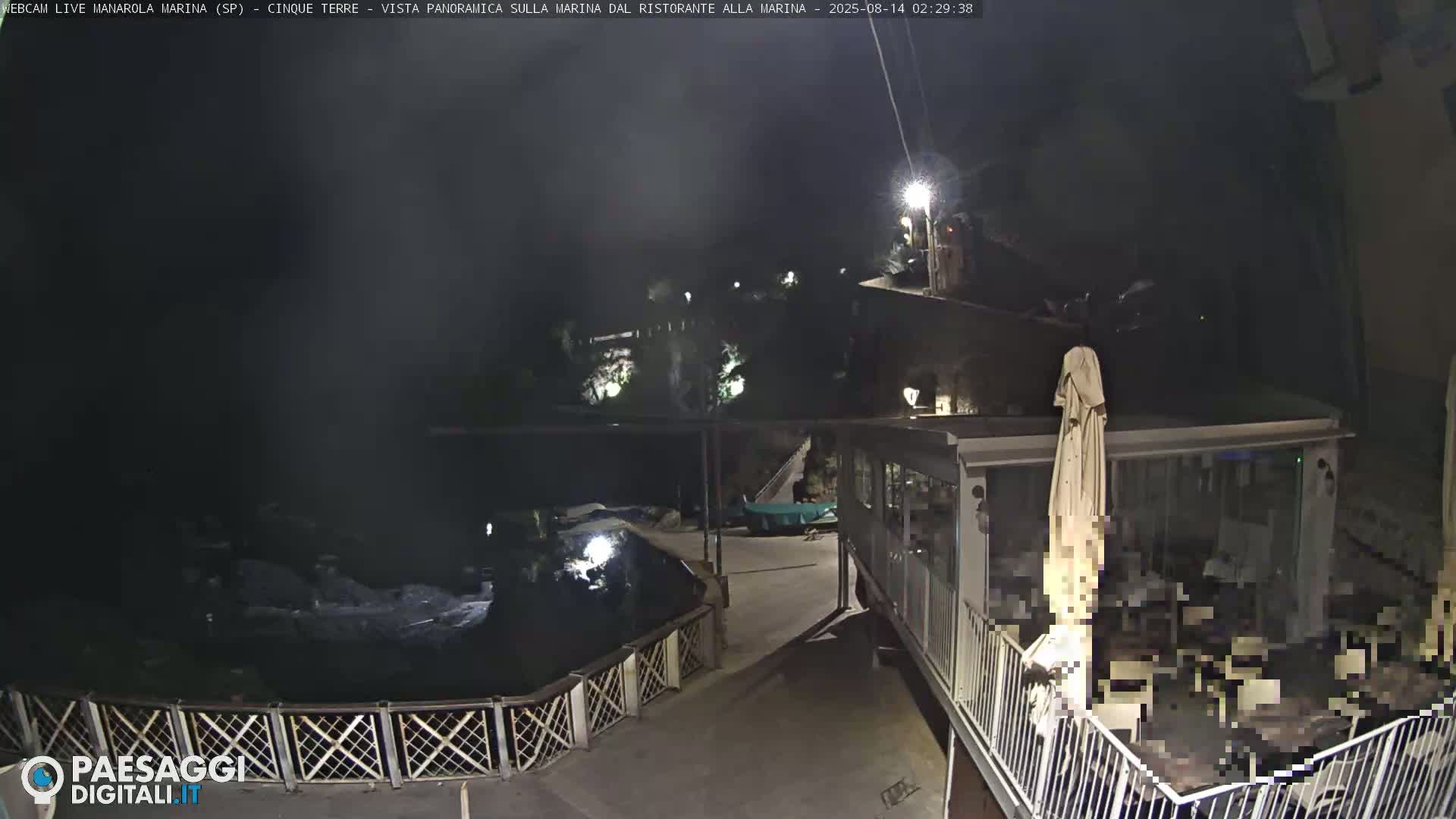 Cinque Terre, Manarola Village Marina & Coast Live Cam - La Spezia, Liguria, Italy