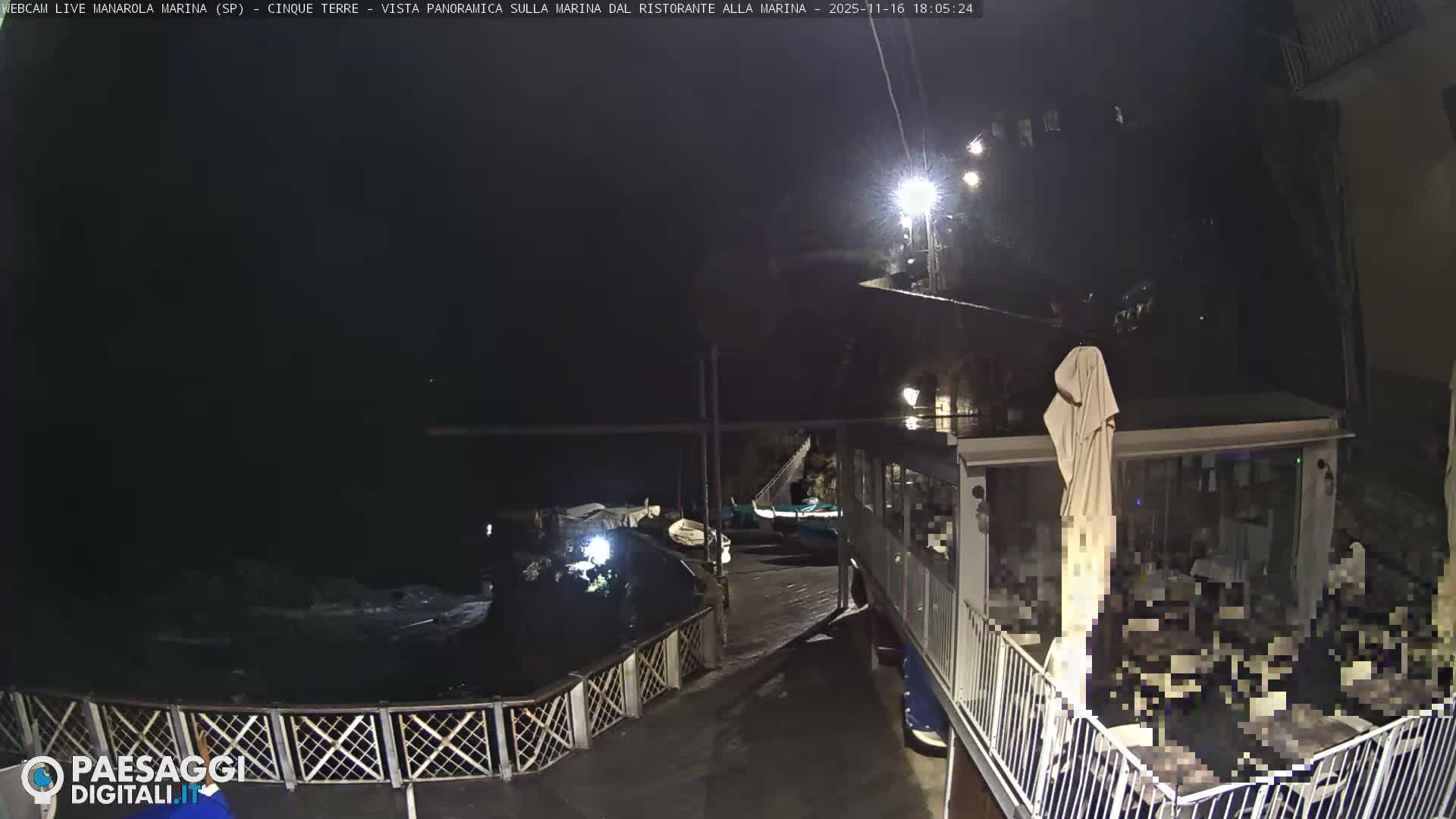 Cinque Terre, Manarola Village Marina & Coast Live Cam - La Spezia, Liguria, Italy