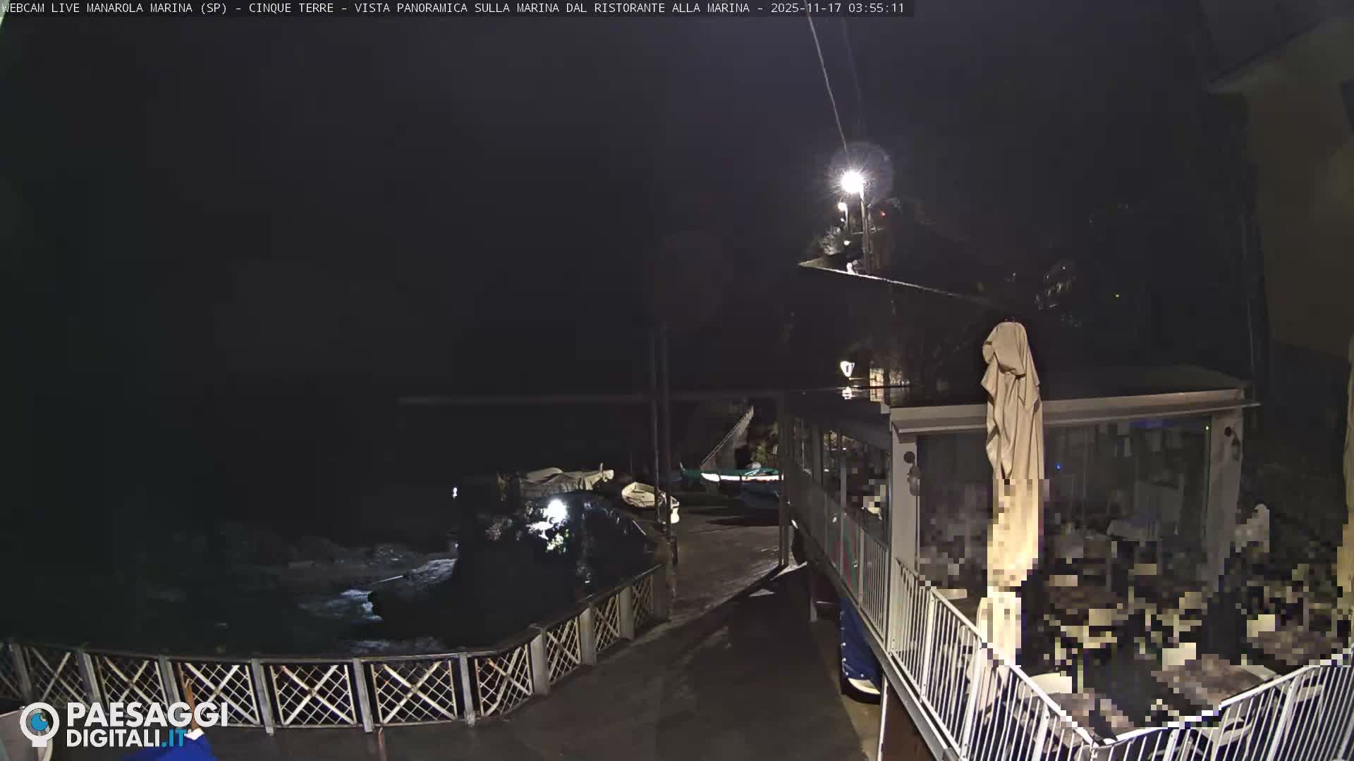 Cinque Terre, Manarola Village Marina & Coast Live Cam - La Spezia, Liguria, Italy