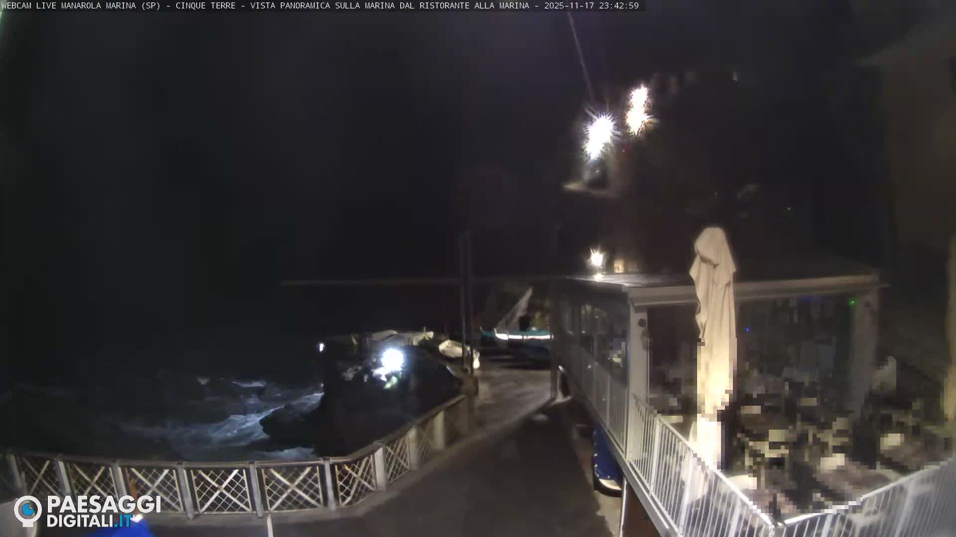 Cinque Terre, Manarola Village Marina & Coast Live Cam - La Spezia, Liguria, Italy