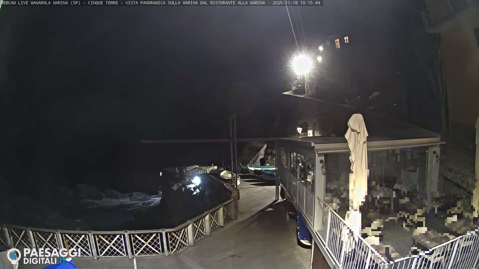 Cinque Terre, Manarola Village Marina & Coast Live Cam - La Spezia, Liguria, Italy