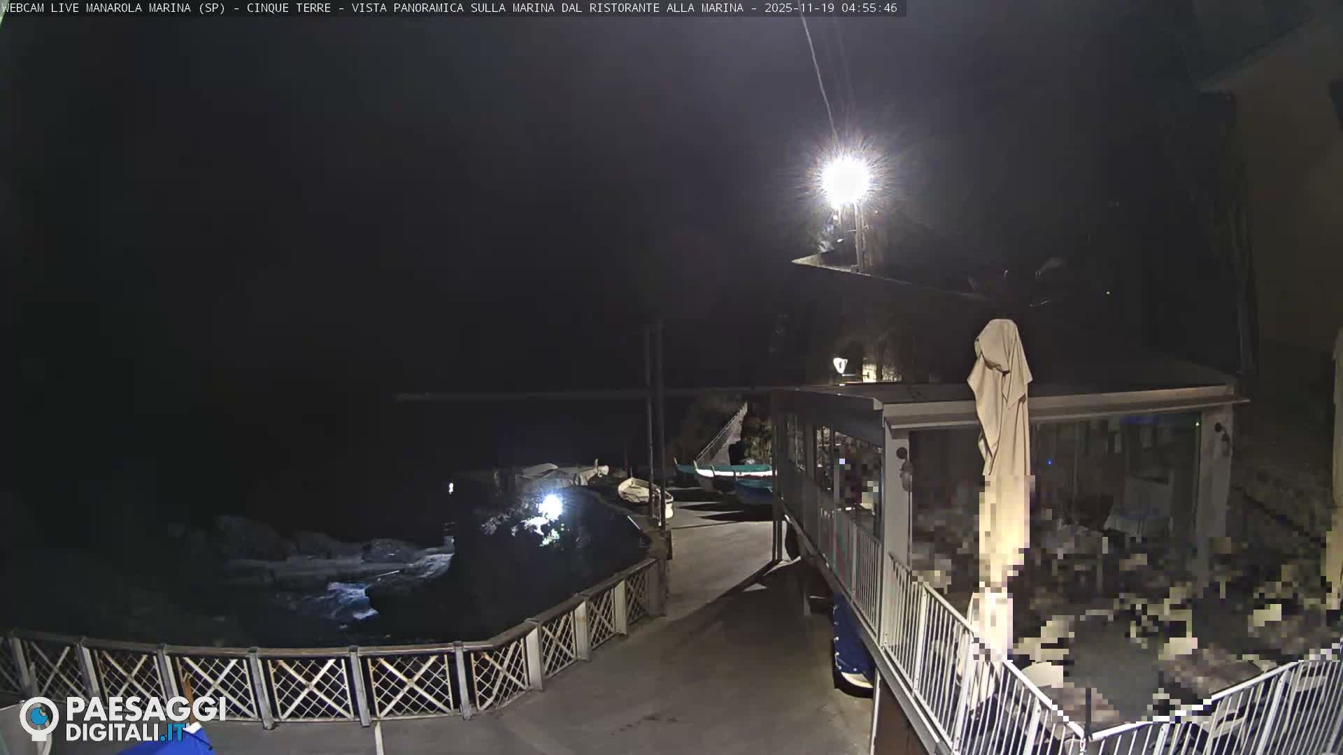 Cinque Terre, Manarola Village Marina & Coast Live Cam - La Spezia, Liguria, Italy