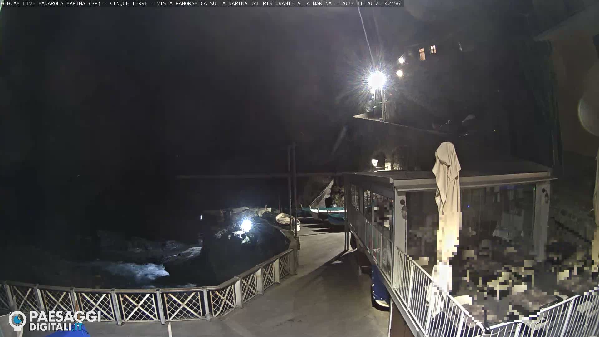 Cinque Terre, Manarola Village Marina & Coast Live Cam - La Spezia, Liguria, Italy