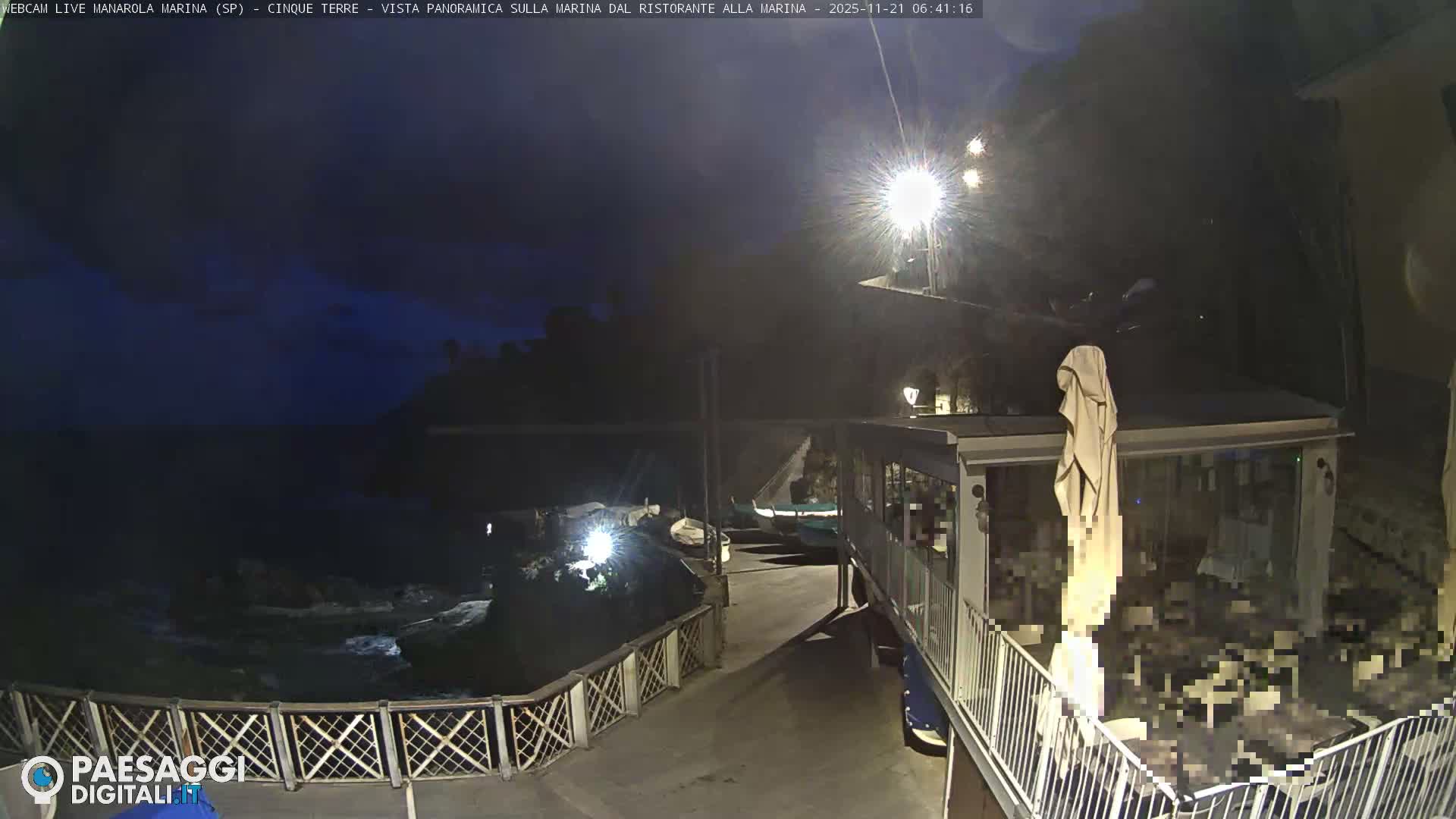 Cinque Terre, Manarola Village Marina & Coast Live Cam - La Spezia, Liguria, Italy