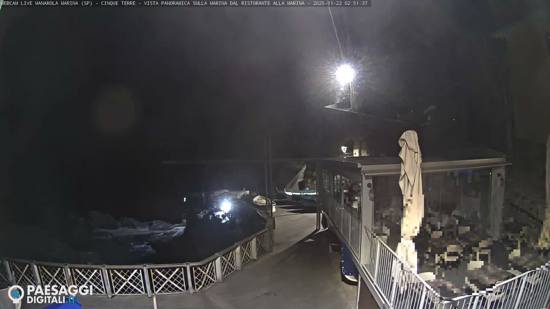 Cinque Terre, Manarola Village Marina & Coast Live Cam - La Spezia, Liguria, Italy