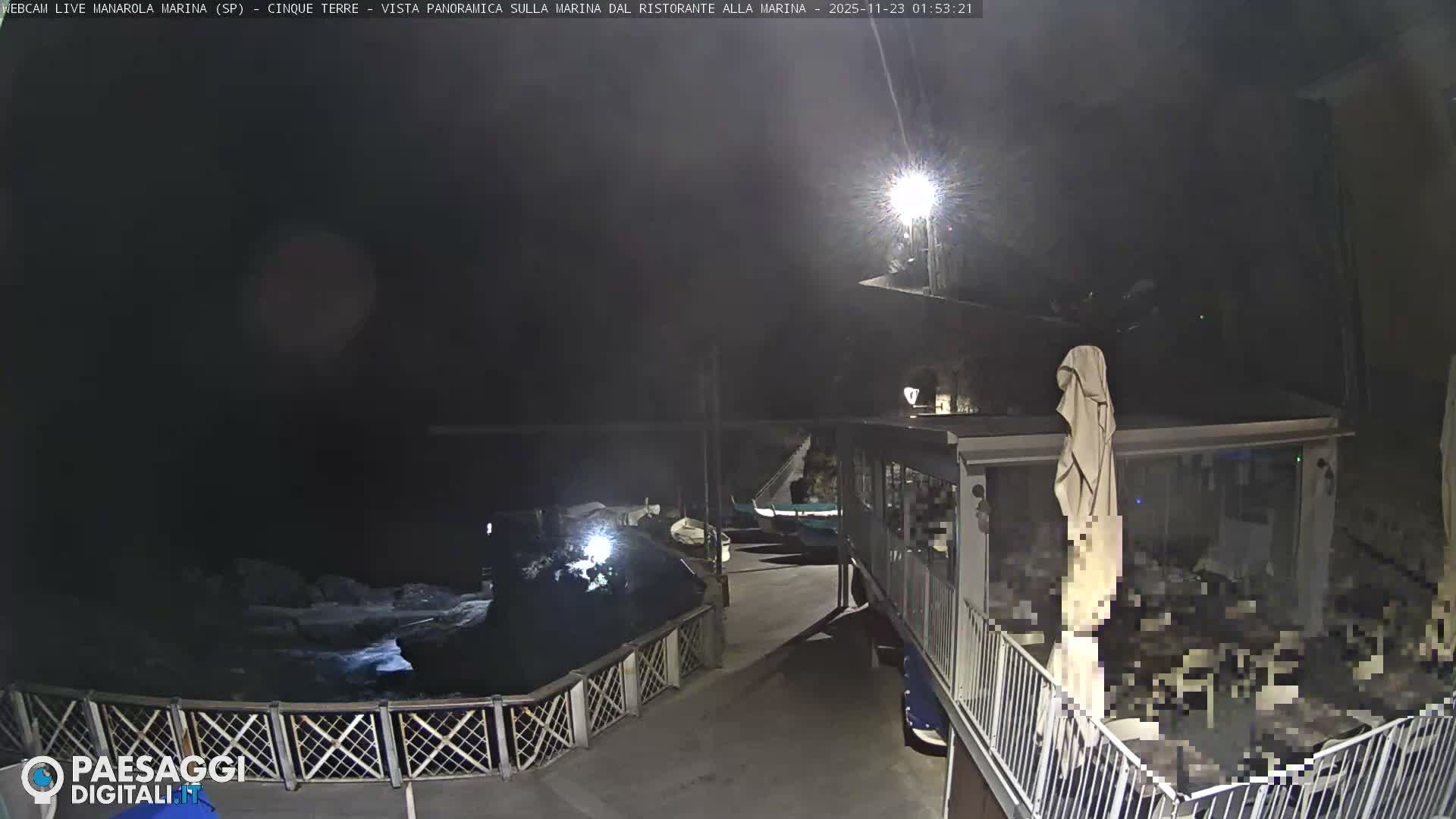 Cinque Terre, Manarola Village Marina & Coast Live Cam - La Spezia, Liguria, Italy