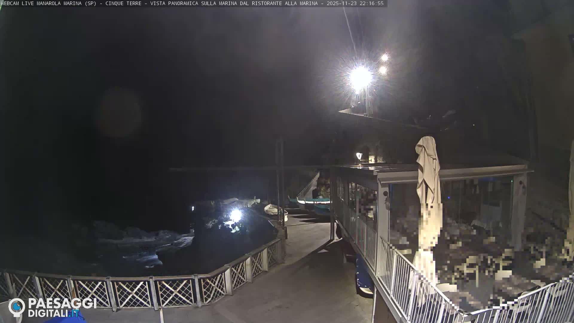 Cinque Terre, Manarola Village Marina & Coast Live Cam - La Spezia, Liguria, Italy