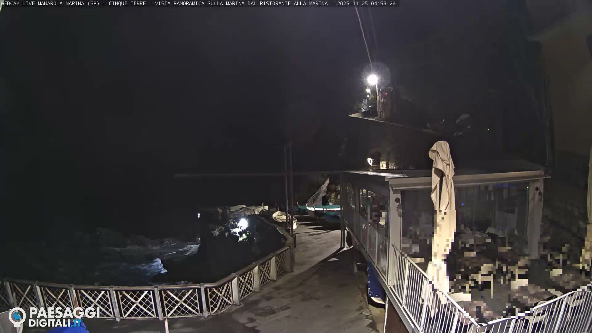 Cinque Terre, Manarola Village Marina & Coast Live Cam - La Spezia, Liguria, Italy