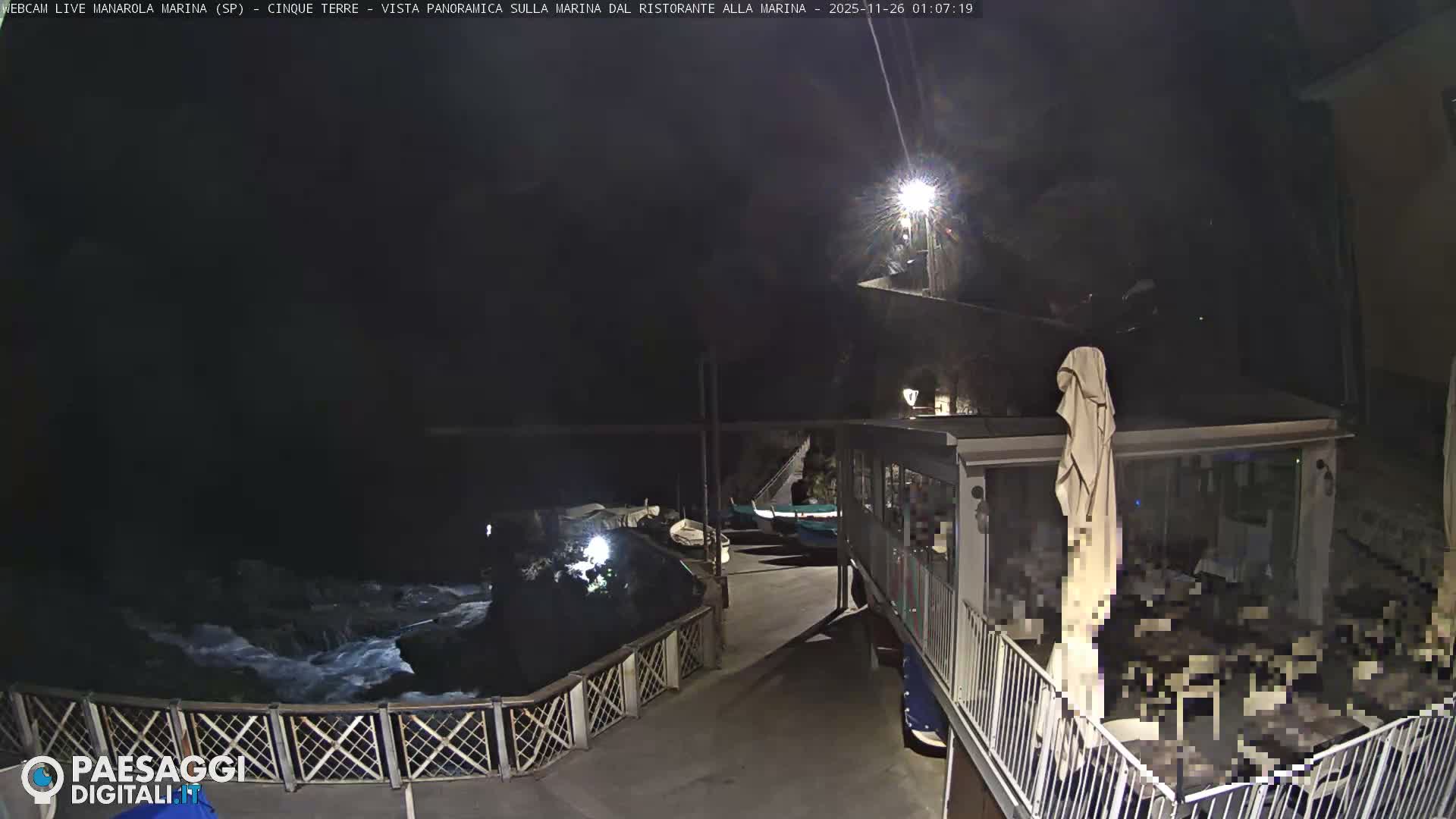 Cinque Terre, Manarola Village Marina & Coast Live Cam - La Spezia, Liguria, Italy