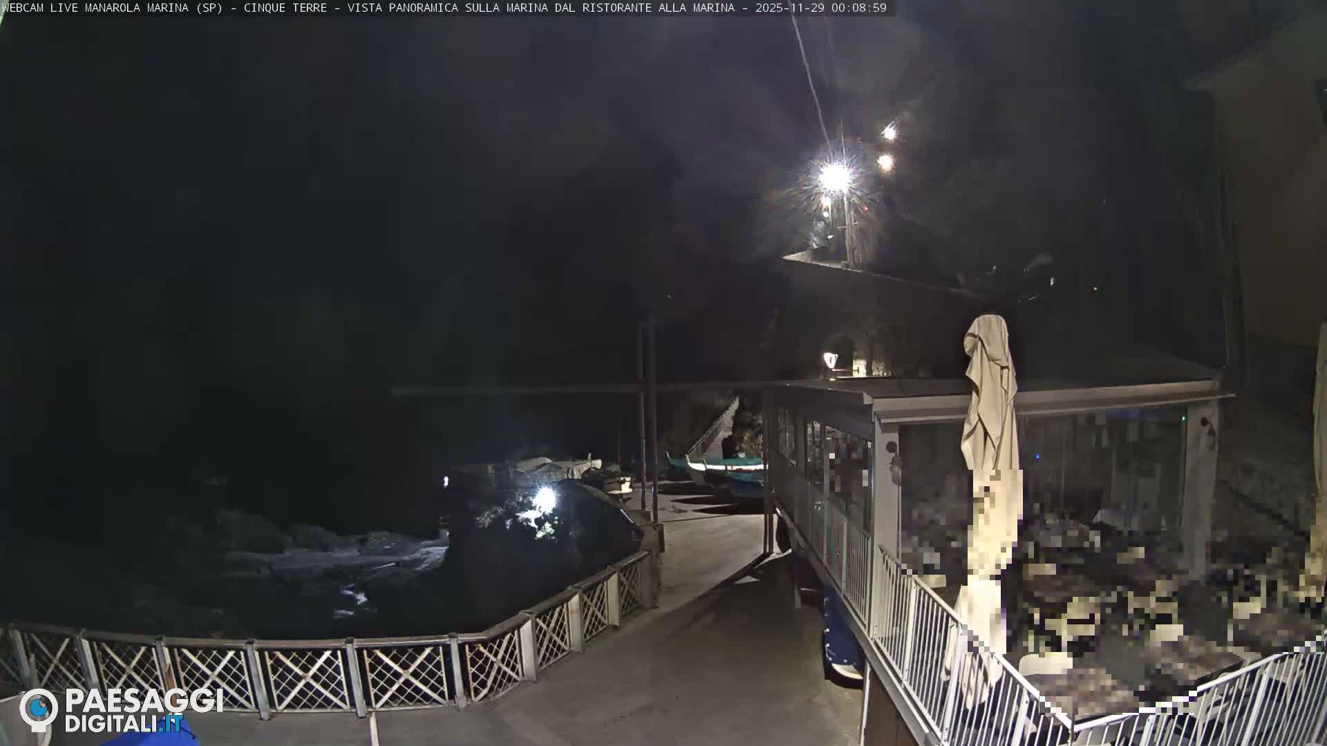 Cinque Terre, Manarola Village Marina & Coast Live Cam - La Spezia, Liguria, Italy