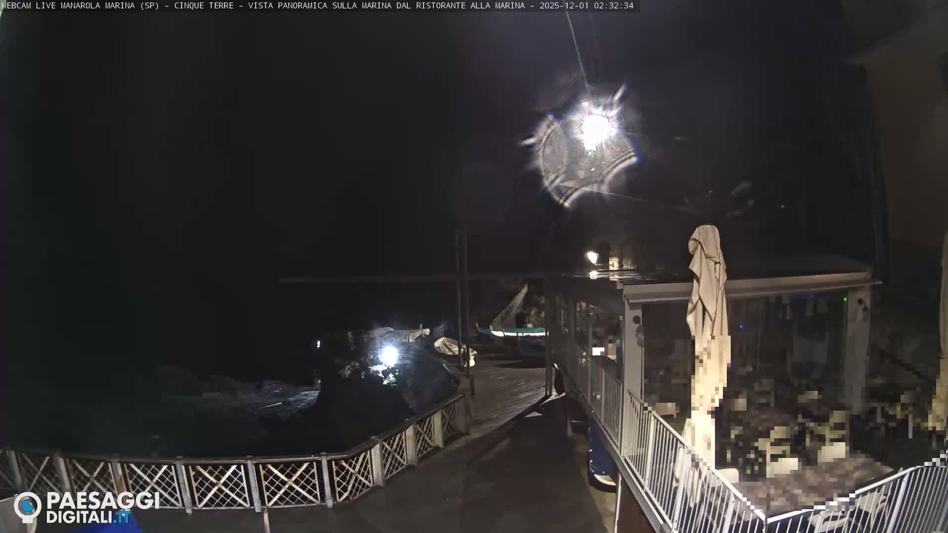 Cinque Terre, Manarola Village Marina & Coast Live Cam - La Spezia, Liguria, Italy