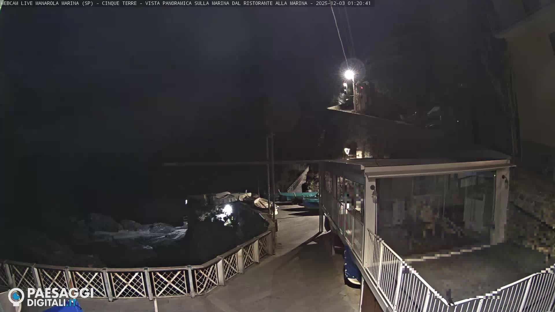 Cinque Terre, Manarola Village Marina & Coast Live Cam - La Spezia, Liguria, Italy