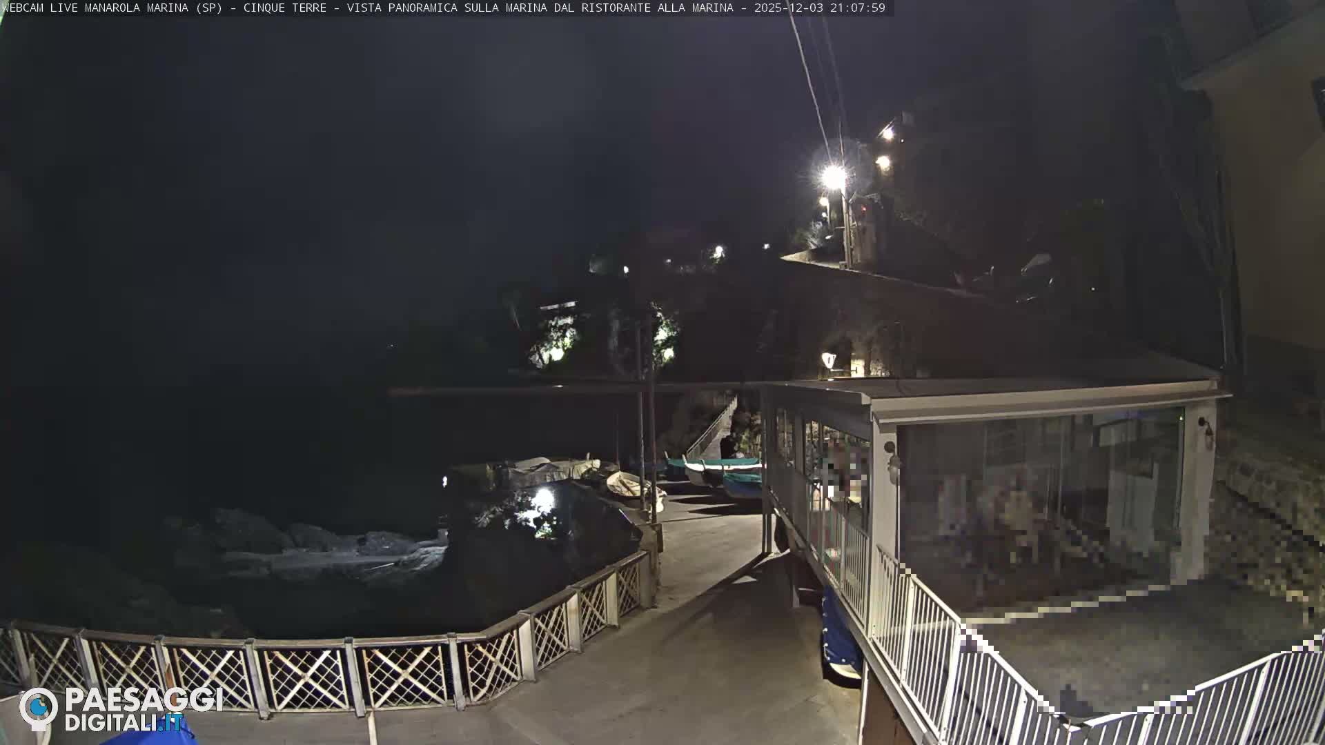 Cinque Terre, Manarola Village Marina & Coast Live Cam - La Spezia, Liguria, Italy
