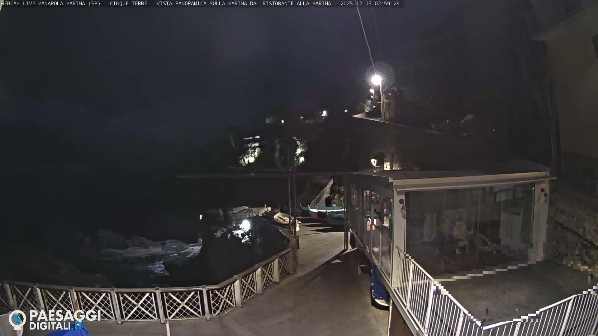 Cinque Terre, Manarola Village Marina & Coast Live Cam - La Spezia, Liguria, Italy