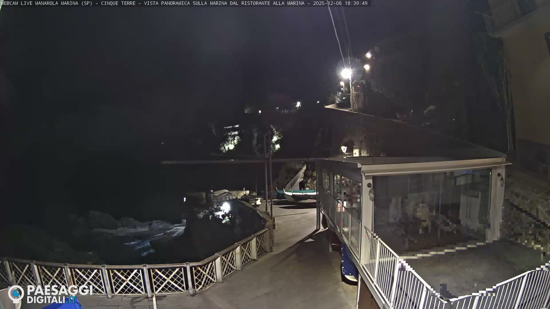 Cinque Terre, Manarola Village Marina & Coast Live Cam - La Spezia, Liguria, Italy