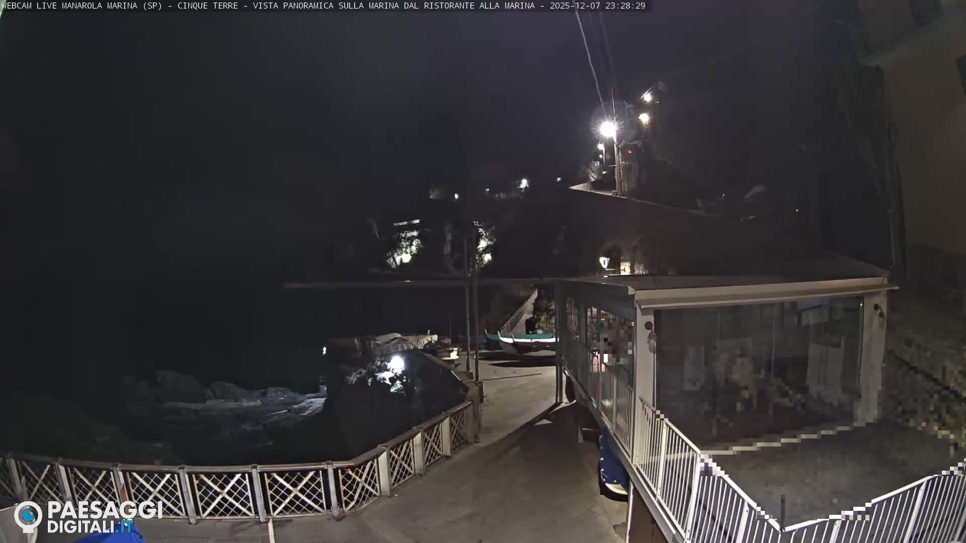 Cinque Terre, Manarola Village Marina & Coast Live Cam - La Spezia, Liguria, Italy