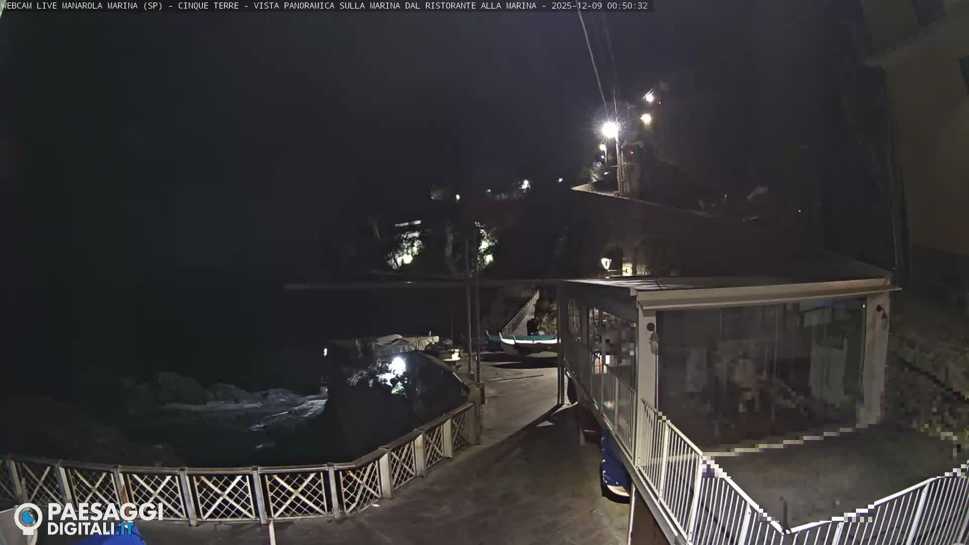Cinque Terre, Manarola Village Marina & Coast Live Cam - La Spezia, Liguria, Italy