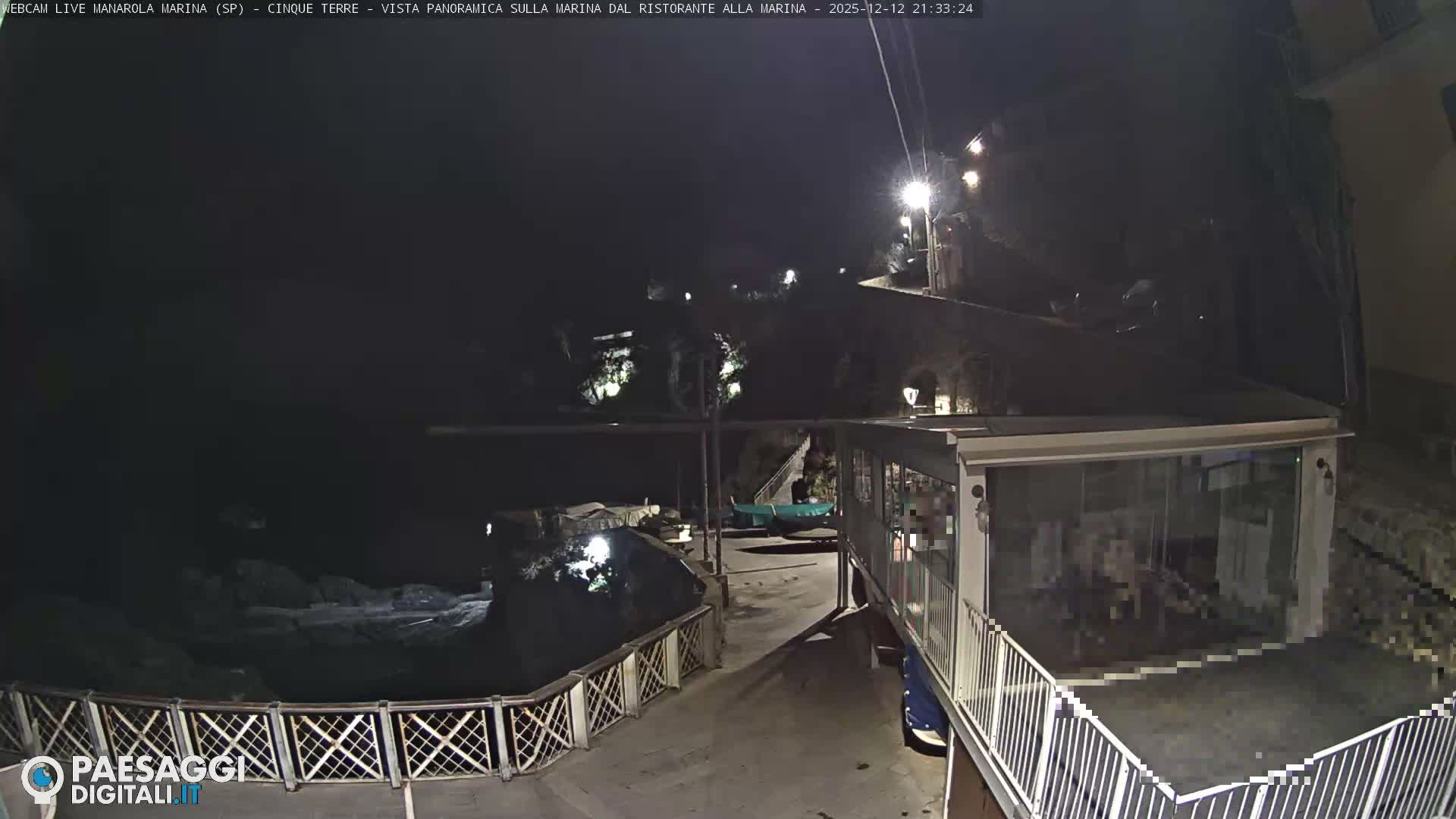 Cinque Terre, Manarola Village Marina & Coast Live Cam - La Spezia, Liguria, Italy