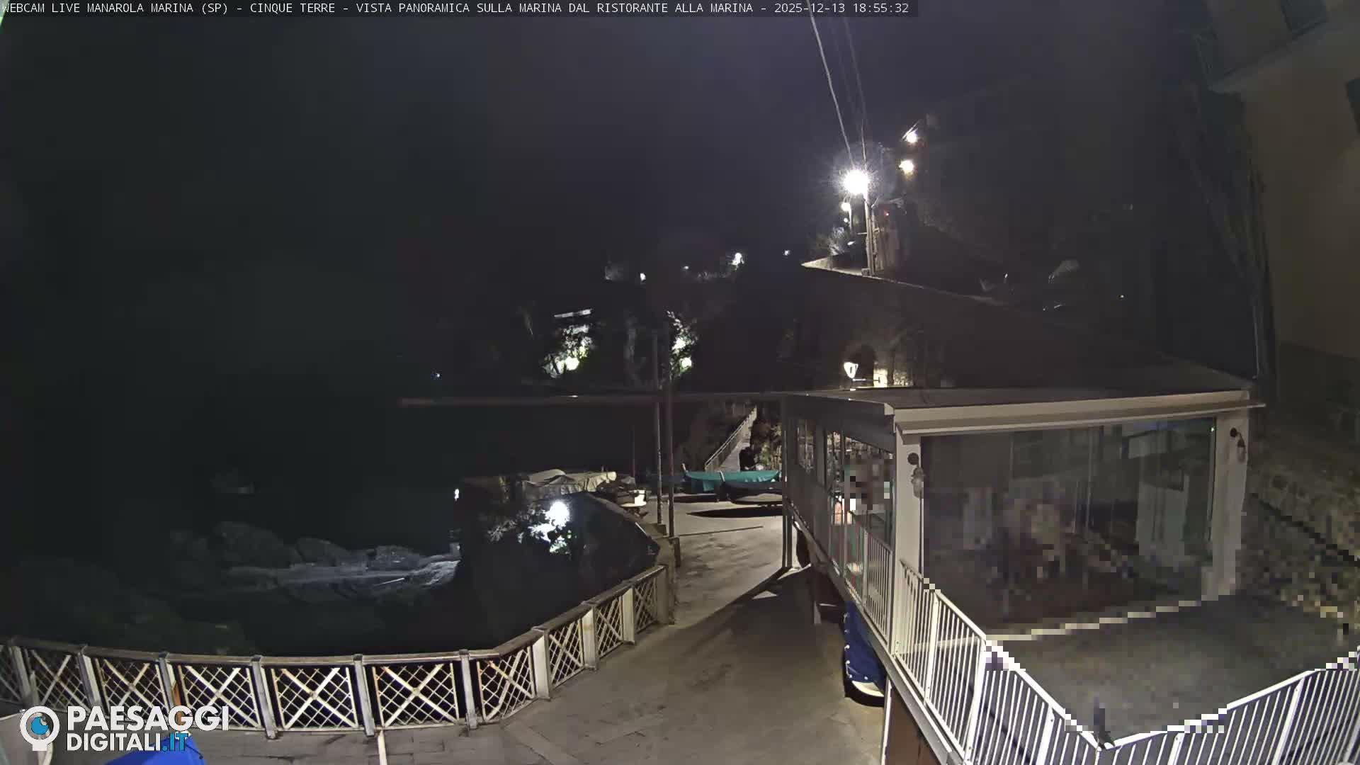 Cinque Terre, Manarola Village Marina & Coast Live Cam - La Spezia, Liguria, Italy